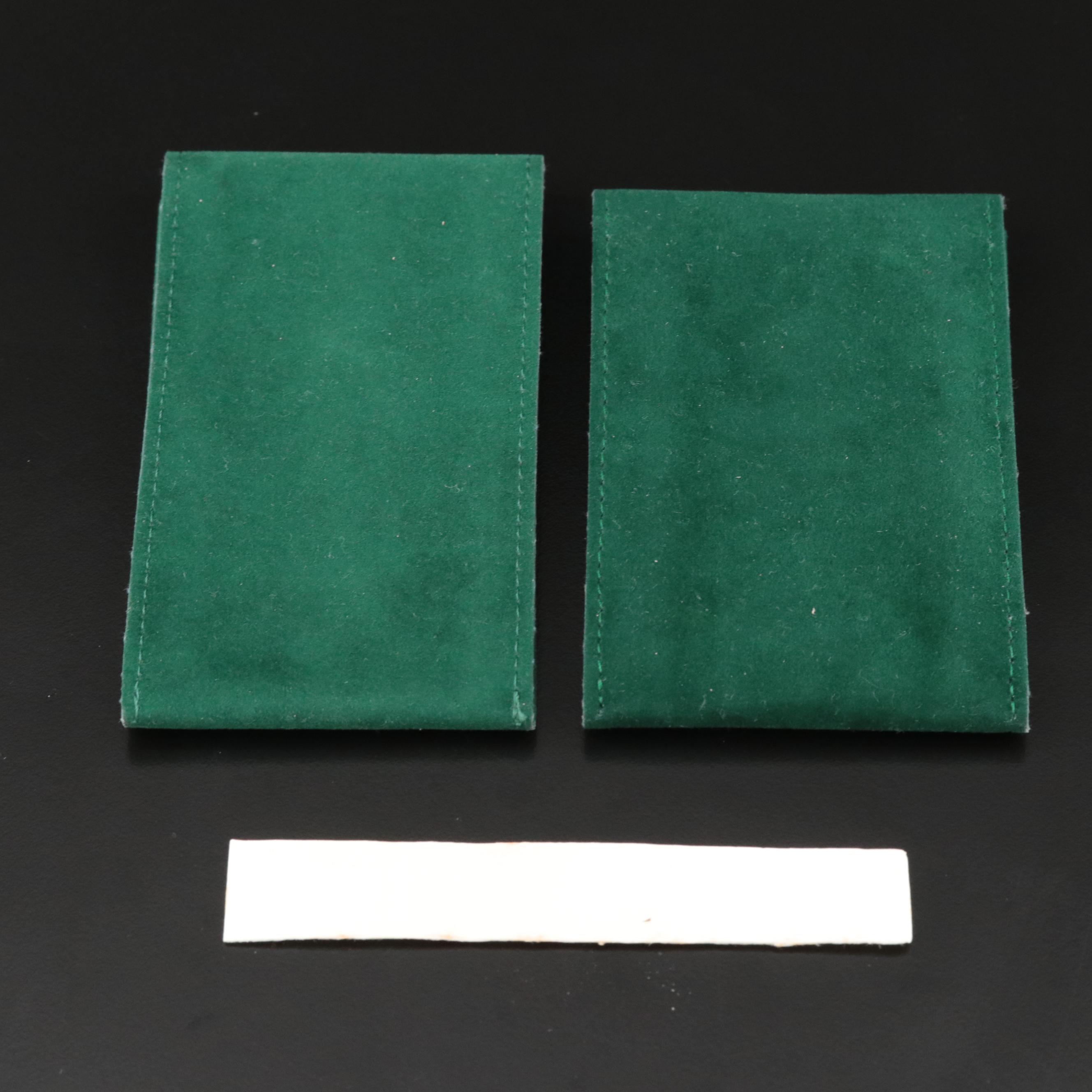 Rolex Travel Pouches; Gilt Rolex Letters and Crown Symbol