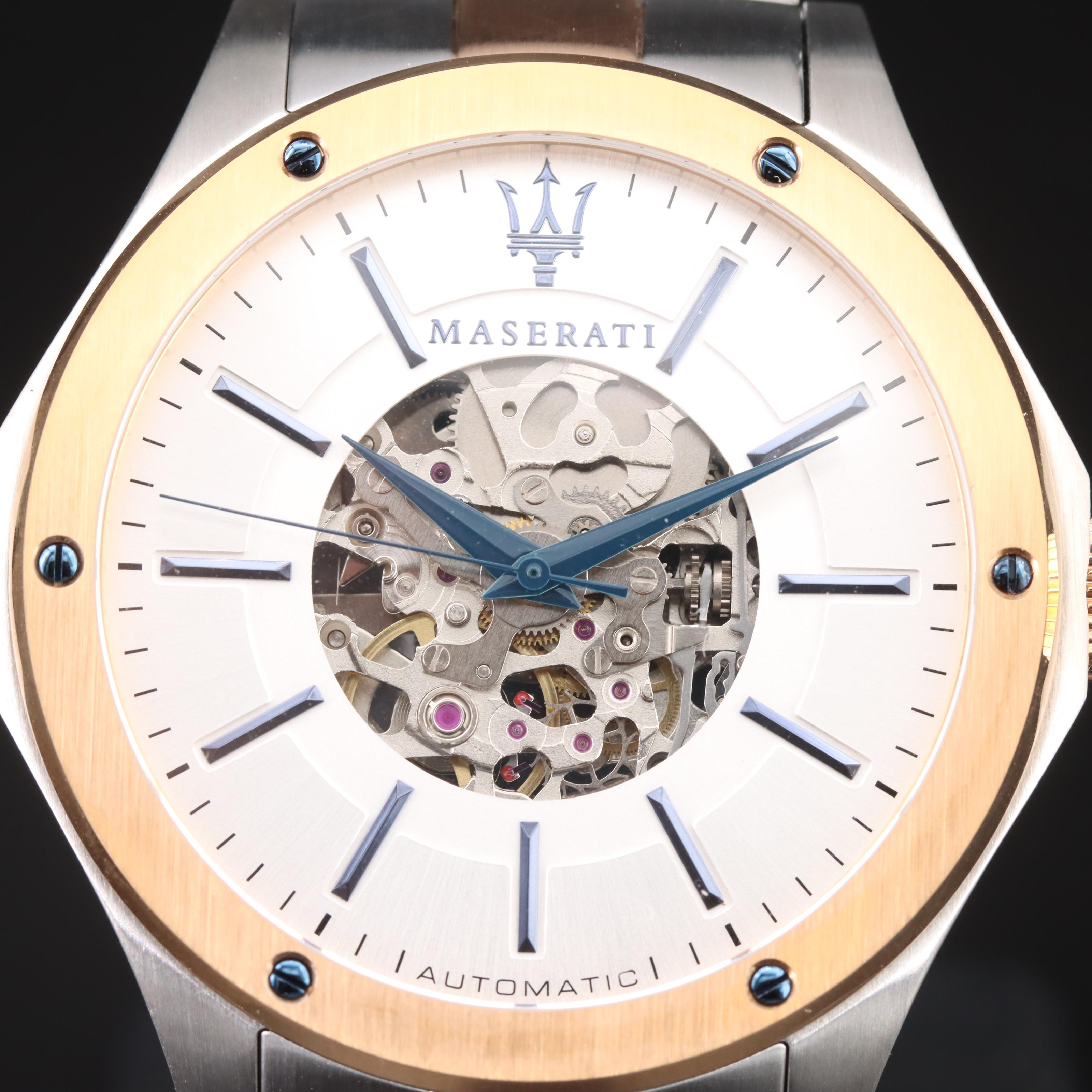 Maserati Skeletonized Automatic Watch