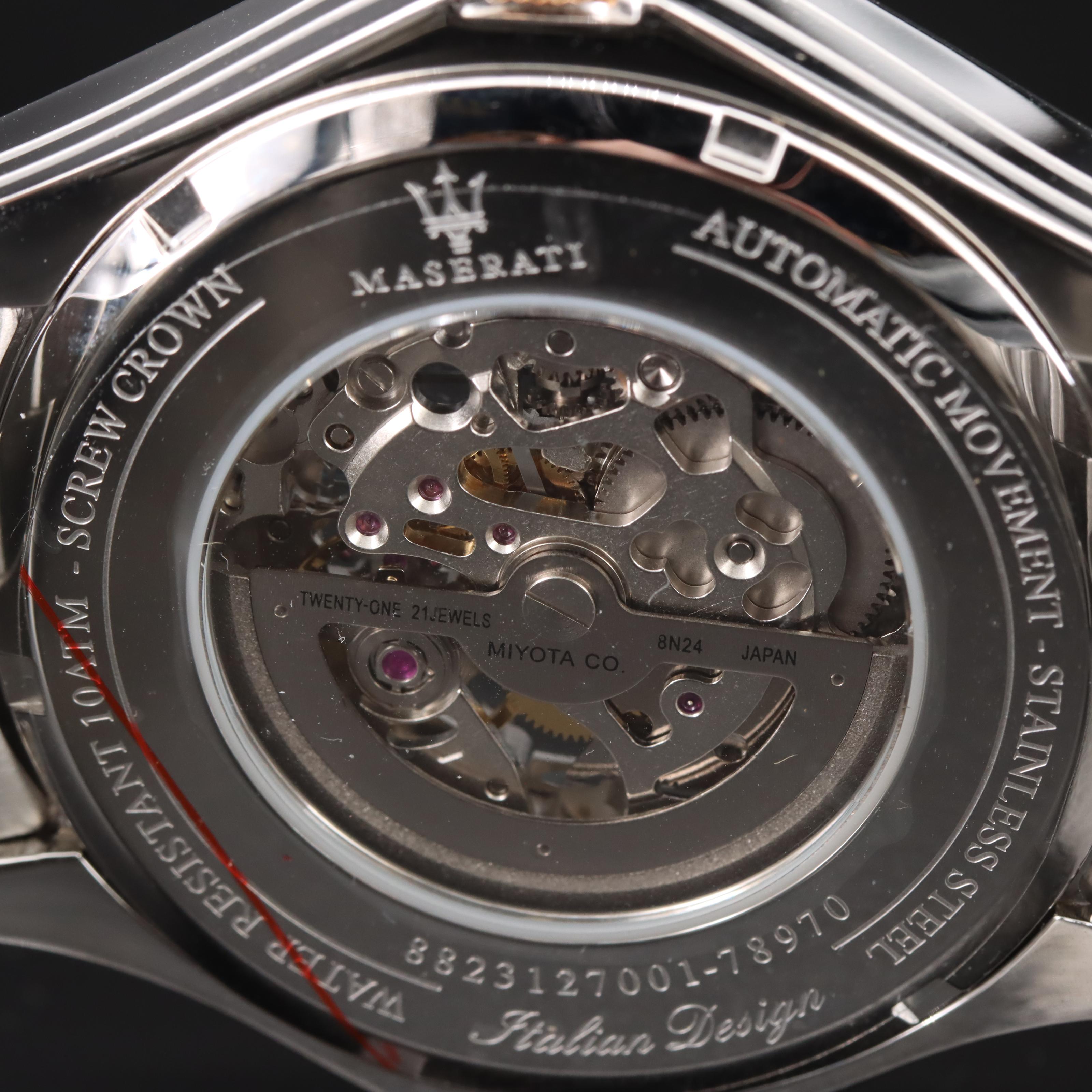 Maserati Skeletonized Automatic Watch