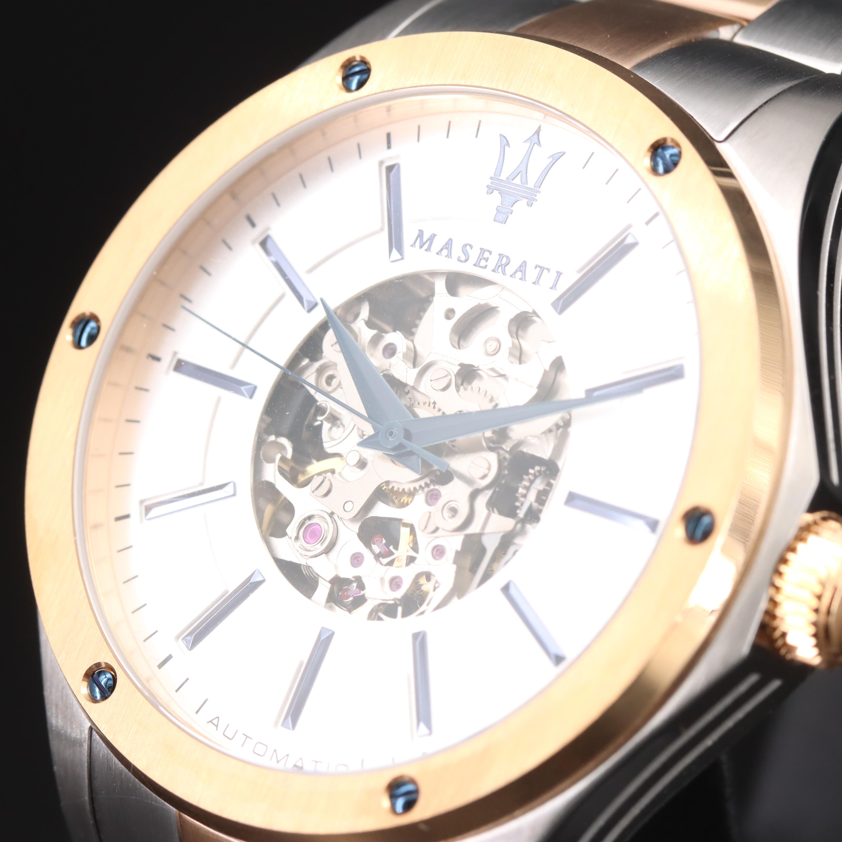 Maserati Skeletonized Automatic Watch
