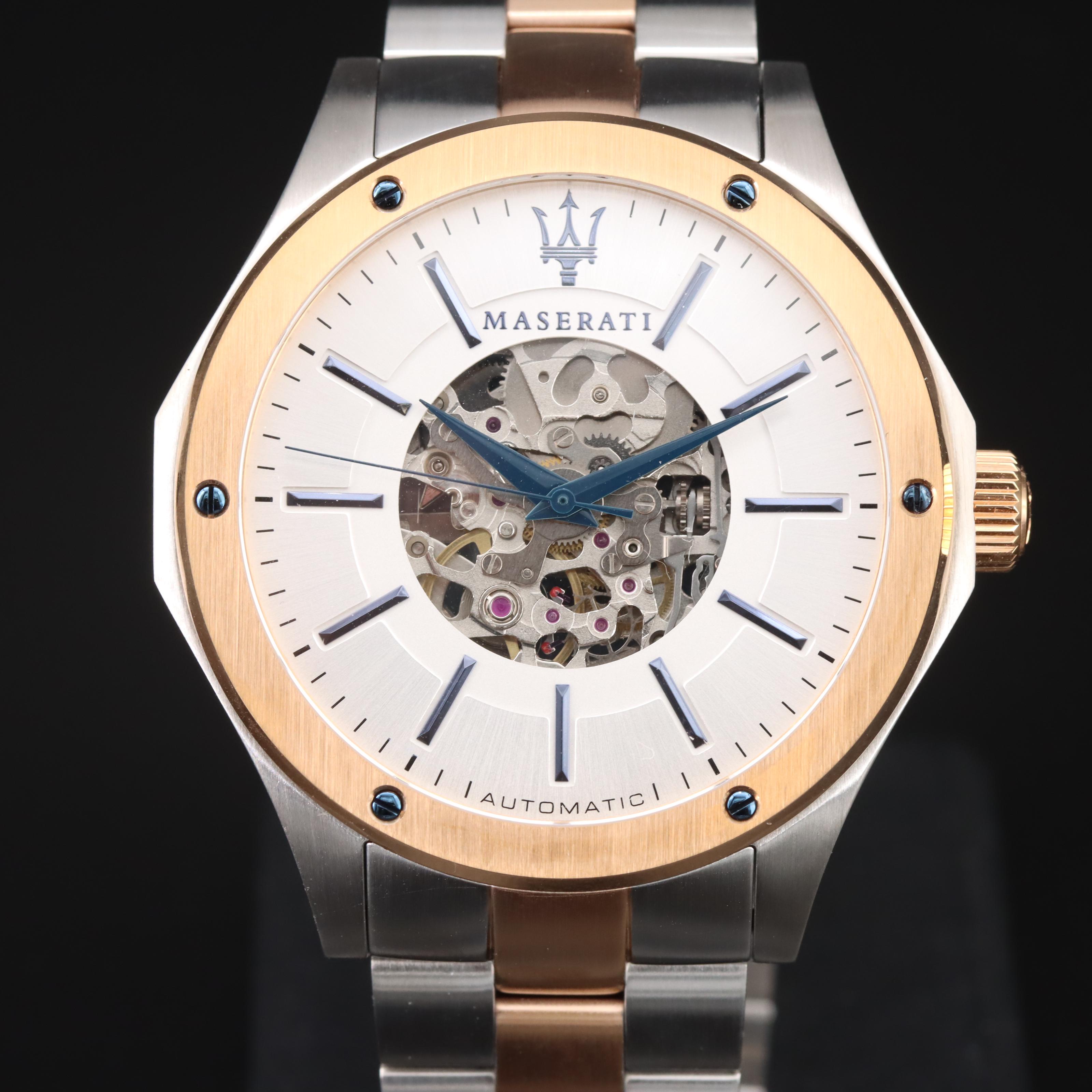 Maserati Skeletonized Automatic Watch