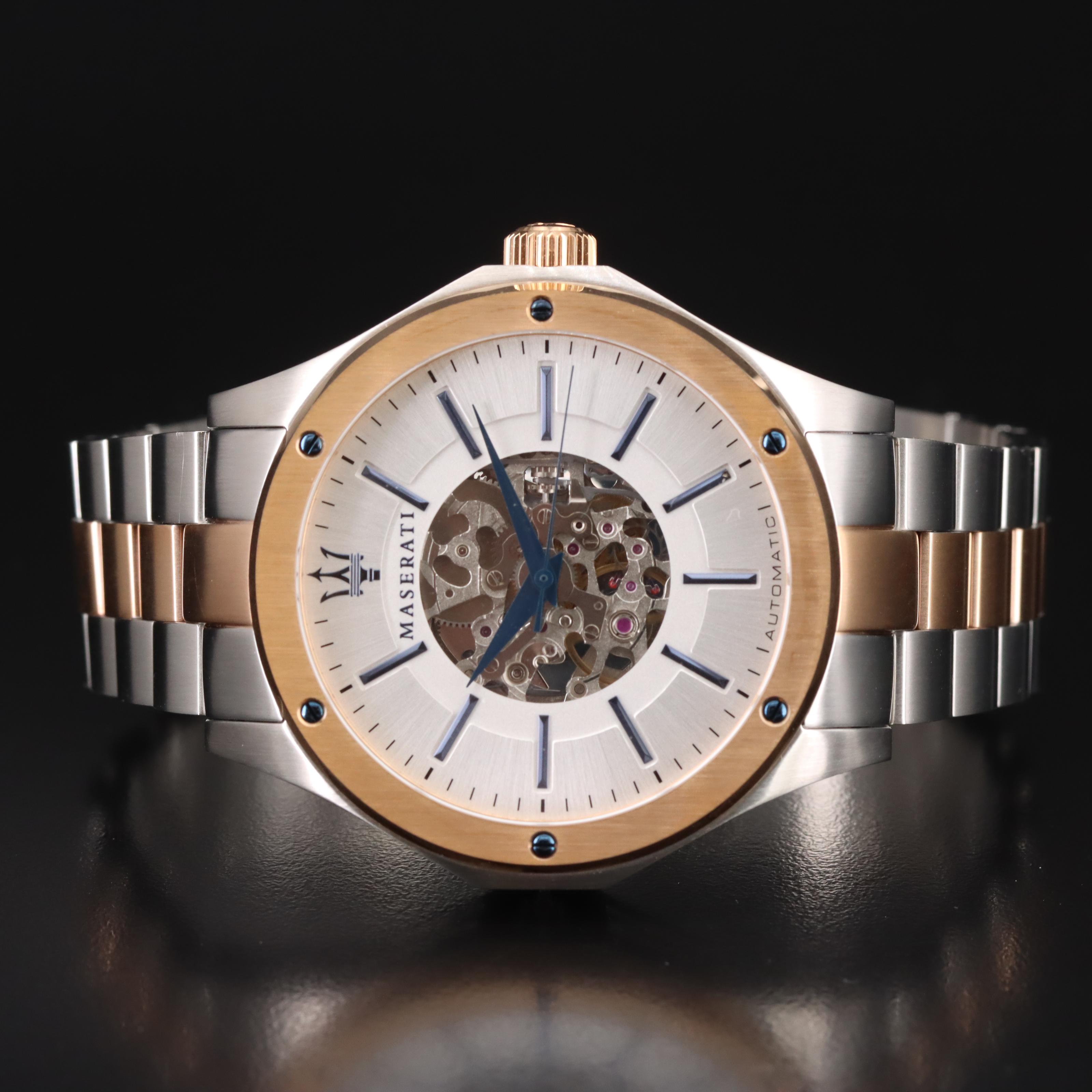 Maserati Skeletonized Automatic Watch