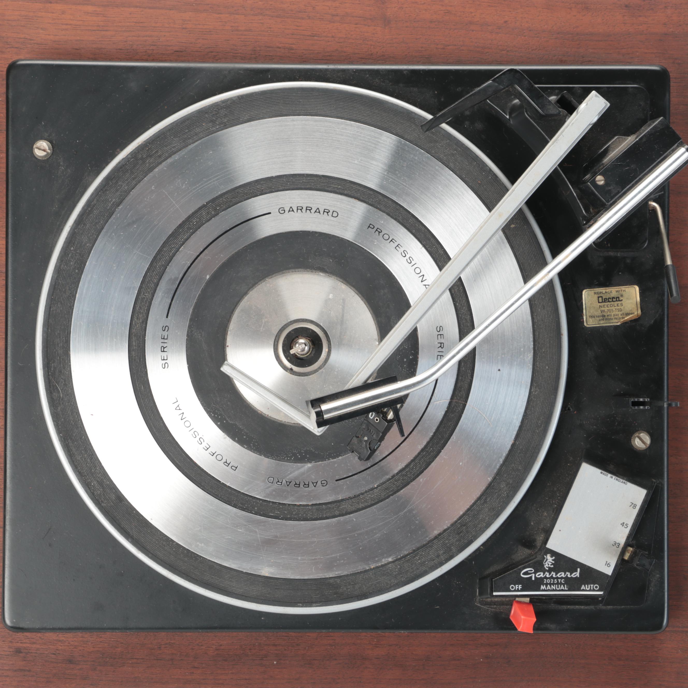 Decca Stereophonic Radio and Garrard Combination Record Player With Loudspeakers