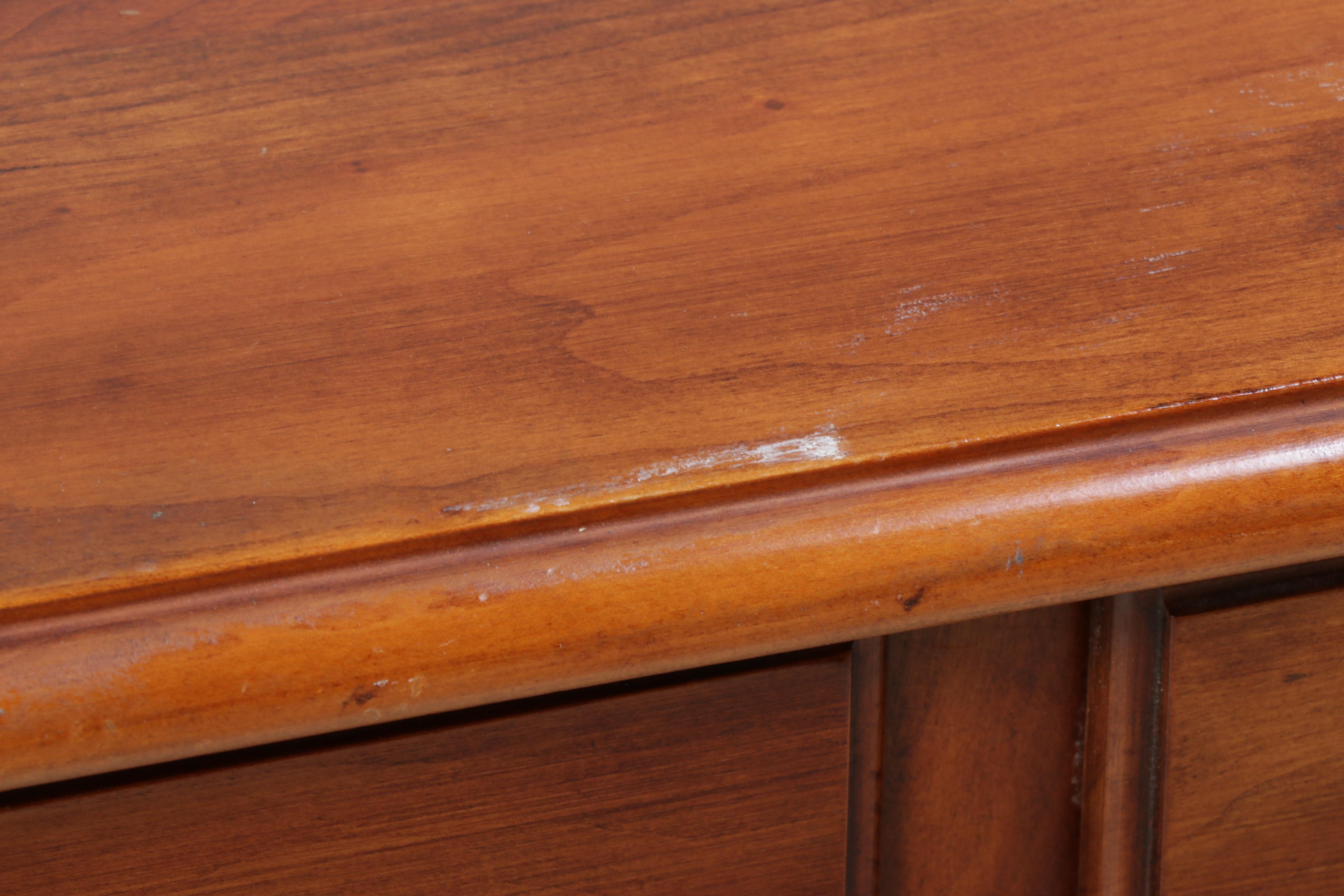 Statton Queen Anne Style Cherry Writing Desk with Armchair