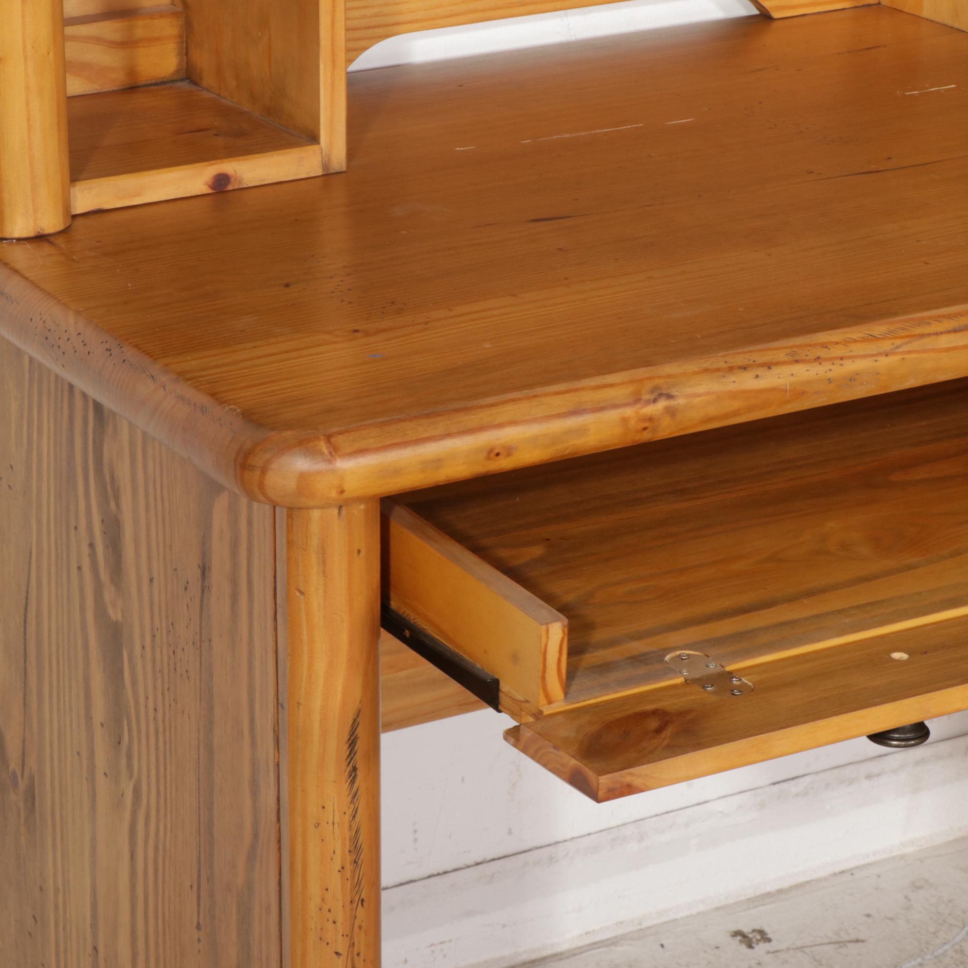 Rustic Yellow Pine Bedroom Suite with Canopy Bed