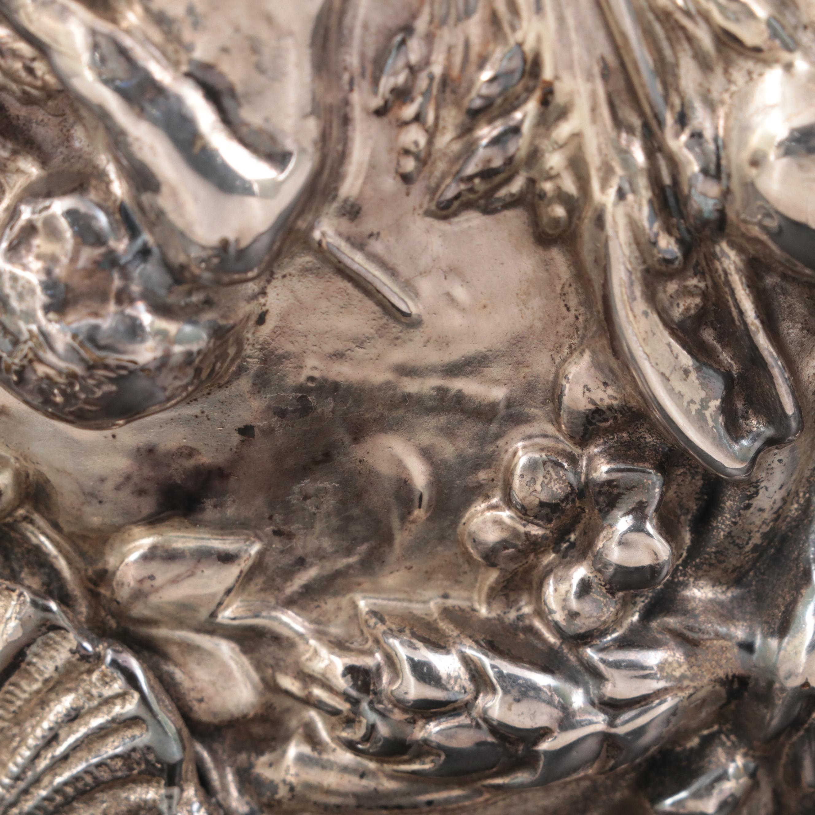 Swiss Baroque Style Silver Plate Cachepot , Early 20th Century