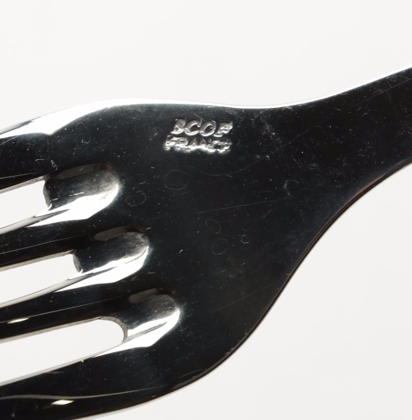 Scof French Blue Pompadour Pearlized-Handle and Stainless Steel Flatware Set