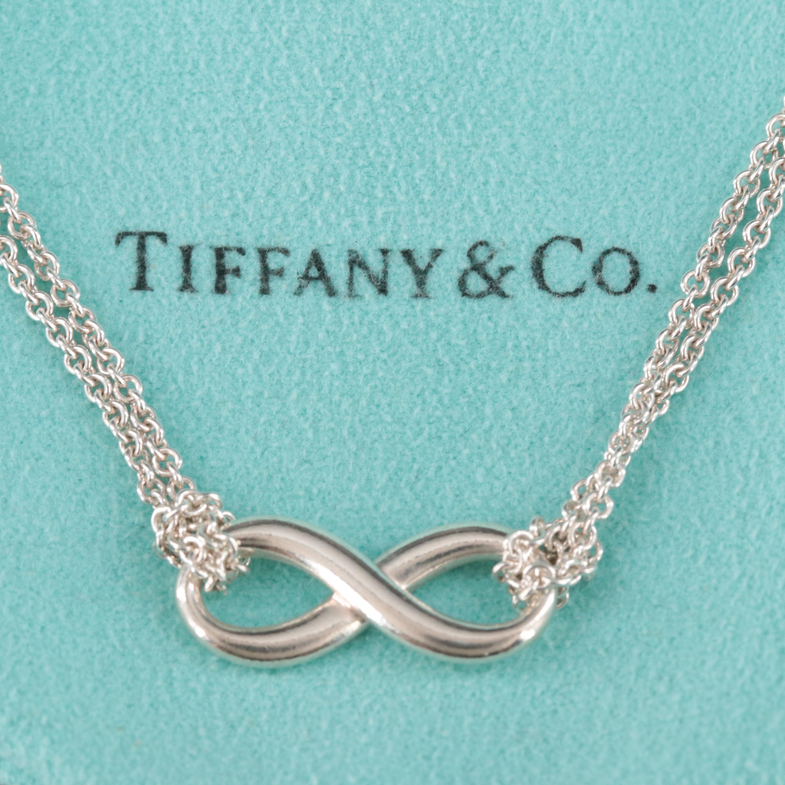 Tiffany & Co. "Tiffany Infinity" Sterling Pendant Necklace