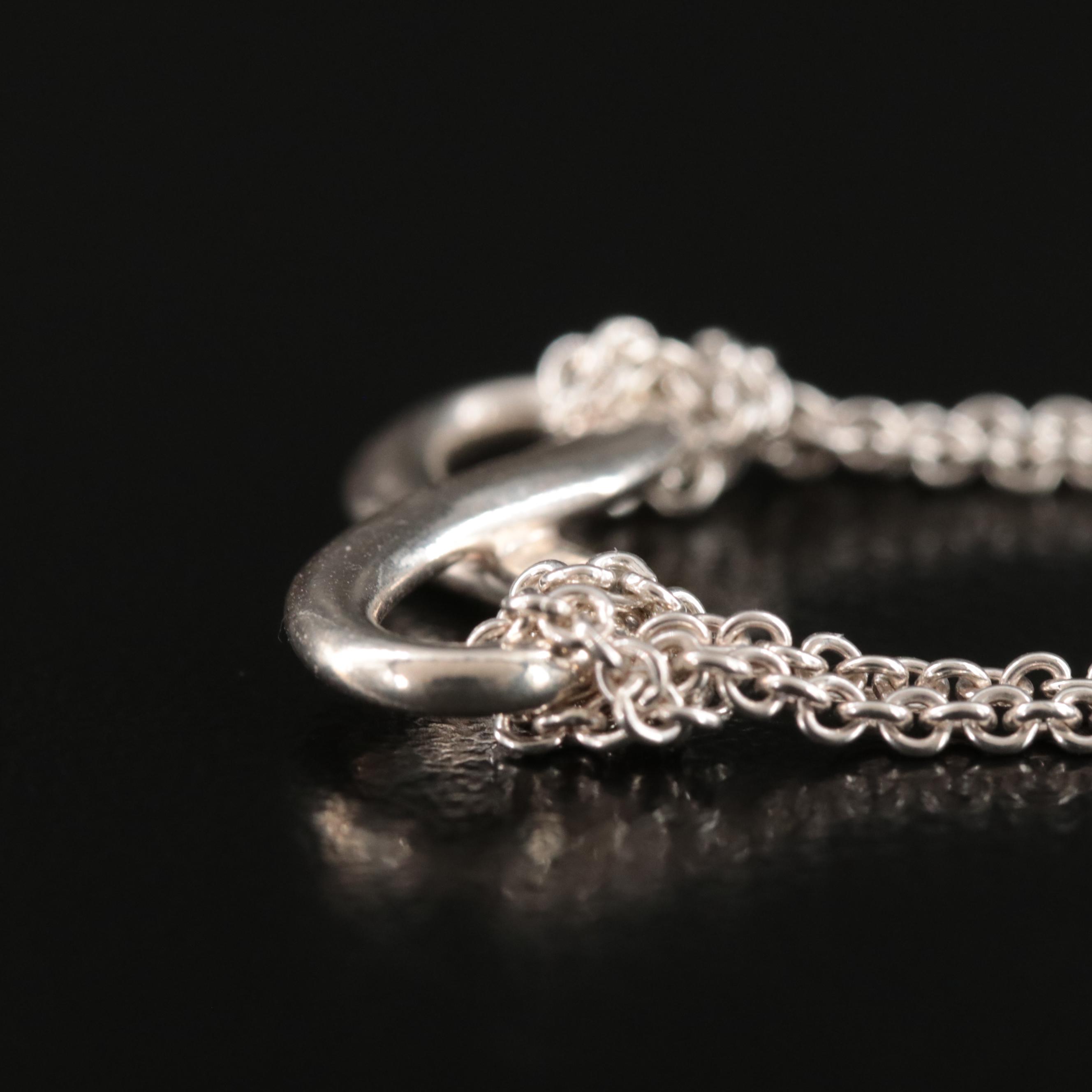 Tiffany & Co. "Tiffany Infinity" Sterling Pendant Necklace