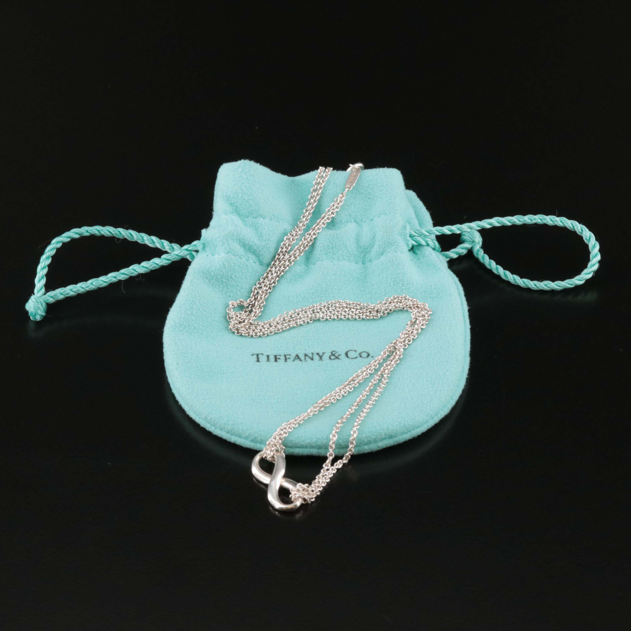Tiffany & Co. "Tiffany Infinity" Sterling Pendant Necklace