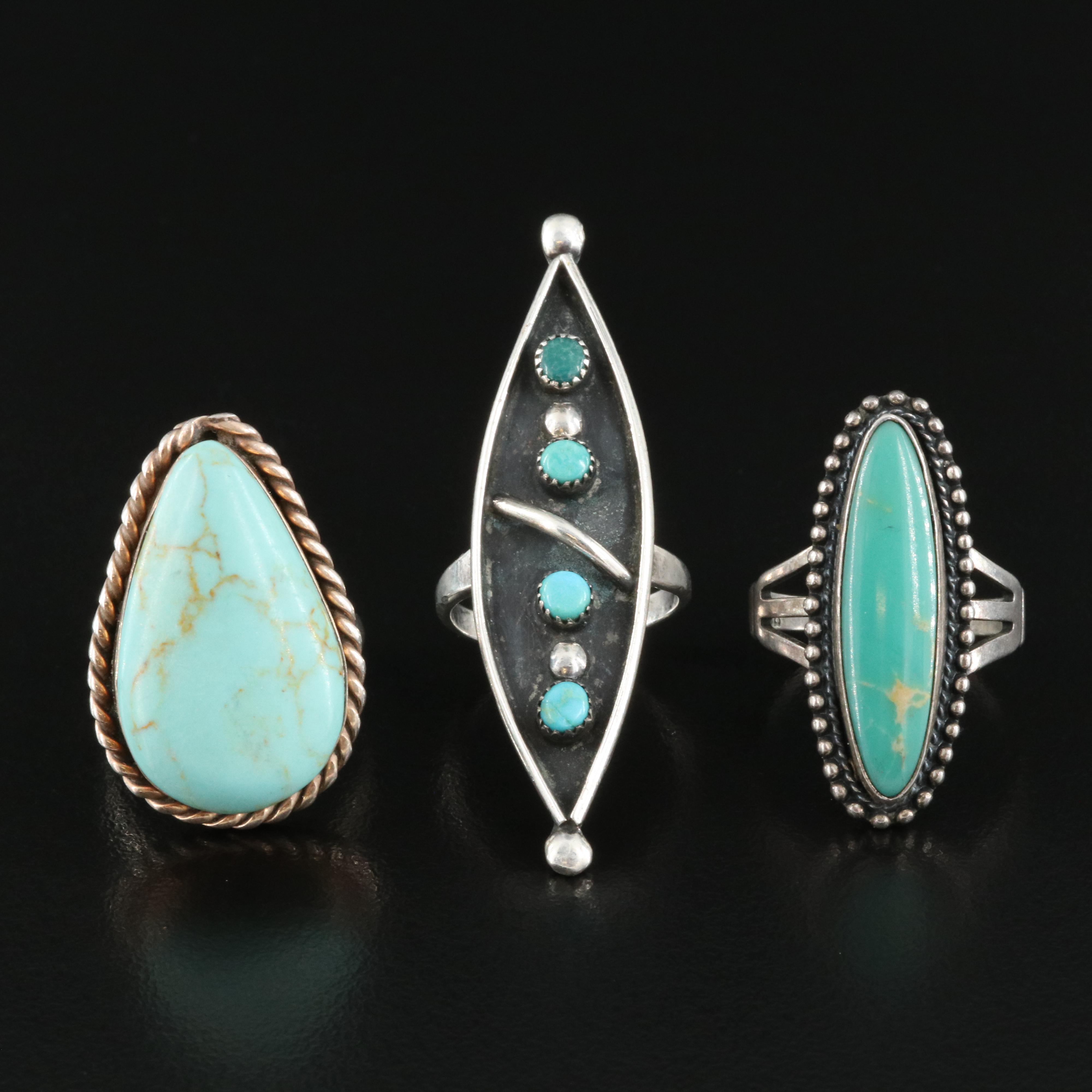 Sterling Turquoise Rings