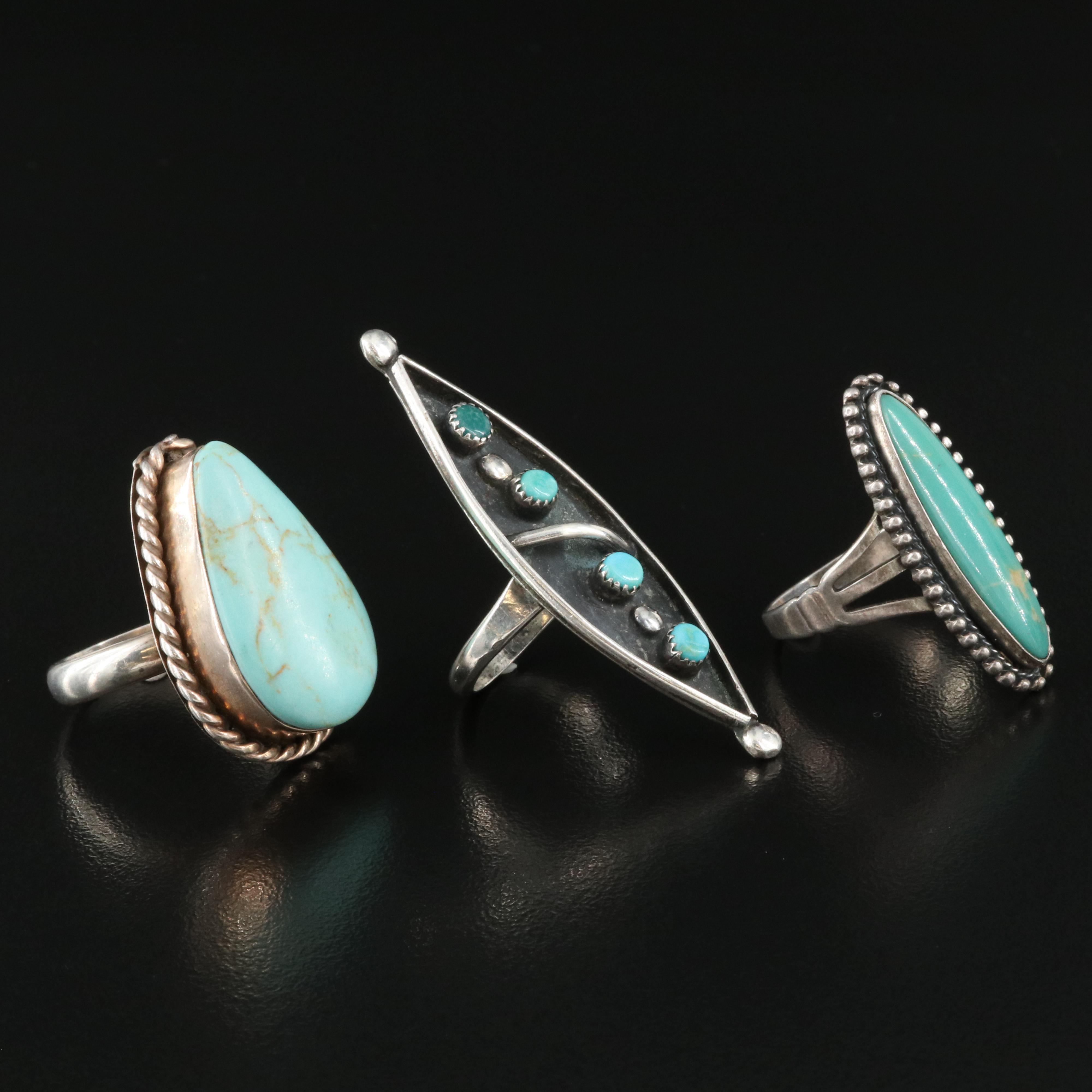 Sterling Turquoise Rings