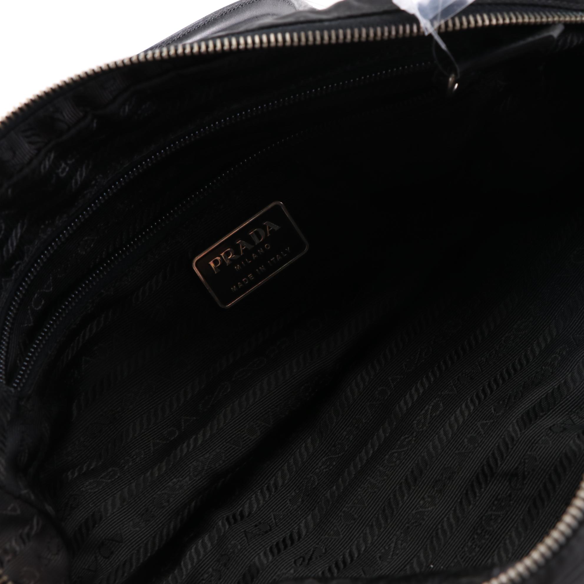 Prada Nylon and Leather Handbag
