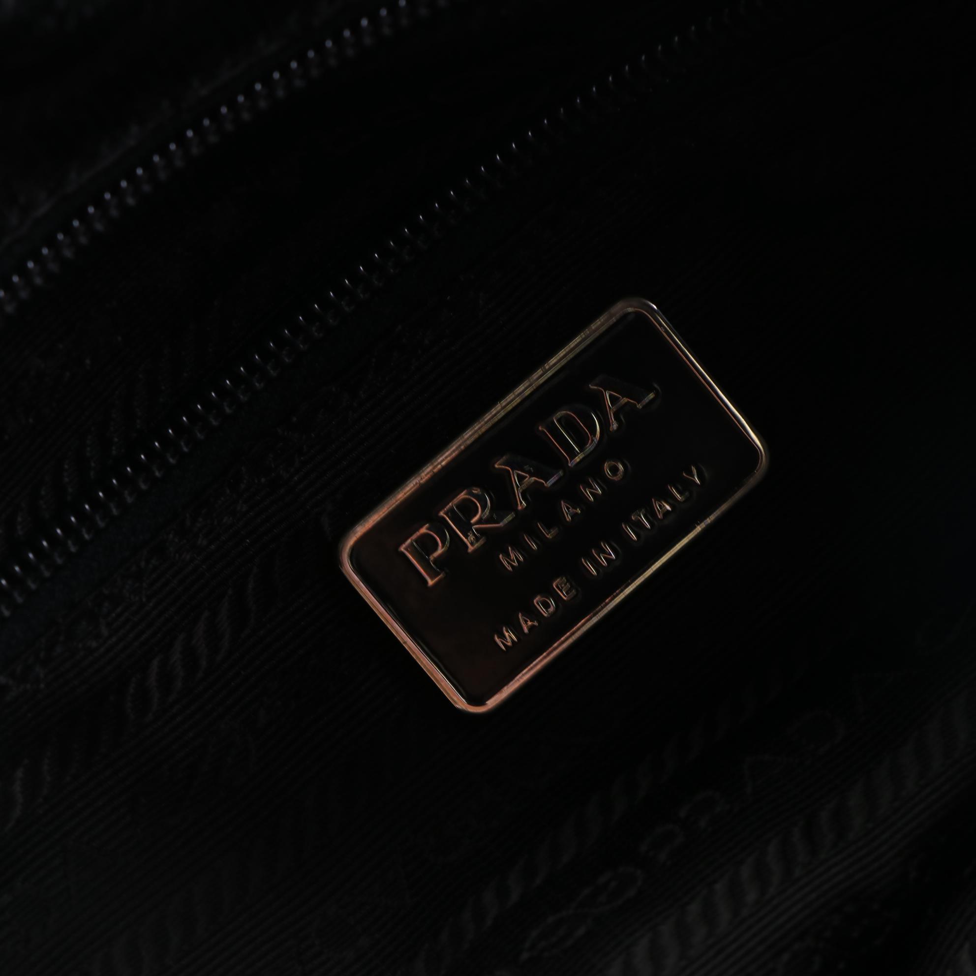 Prada Nylon and Leather Handbag