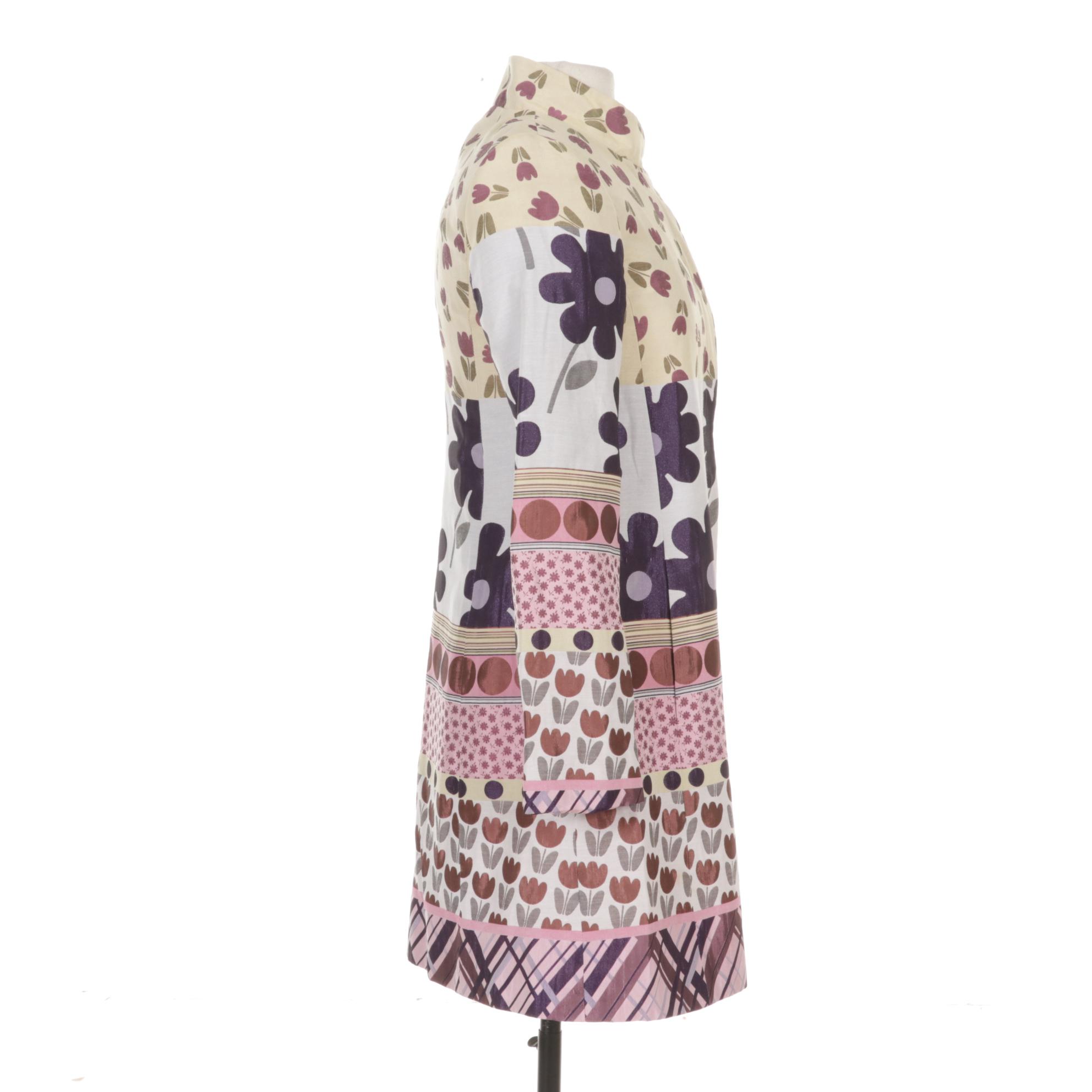 Rani Arabella Multi-Print Long Nehru Jacket