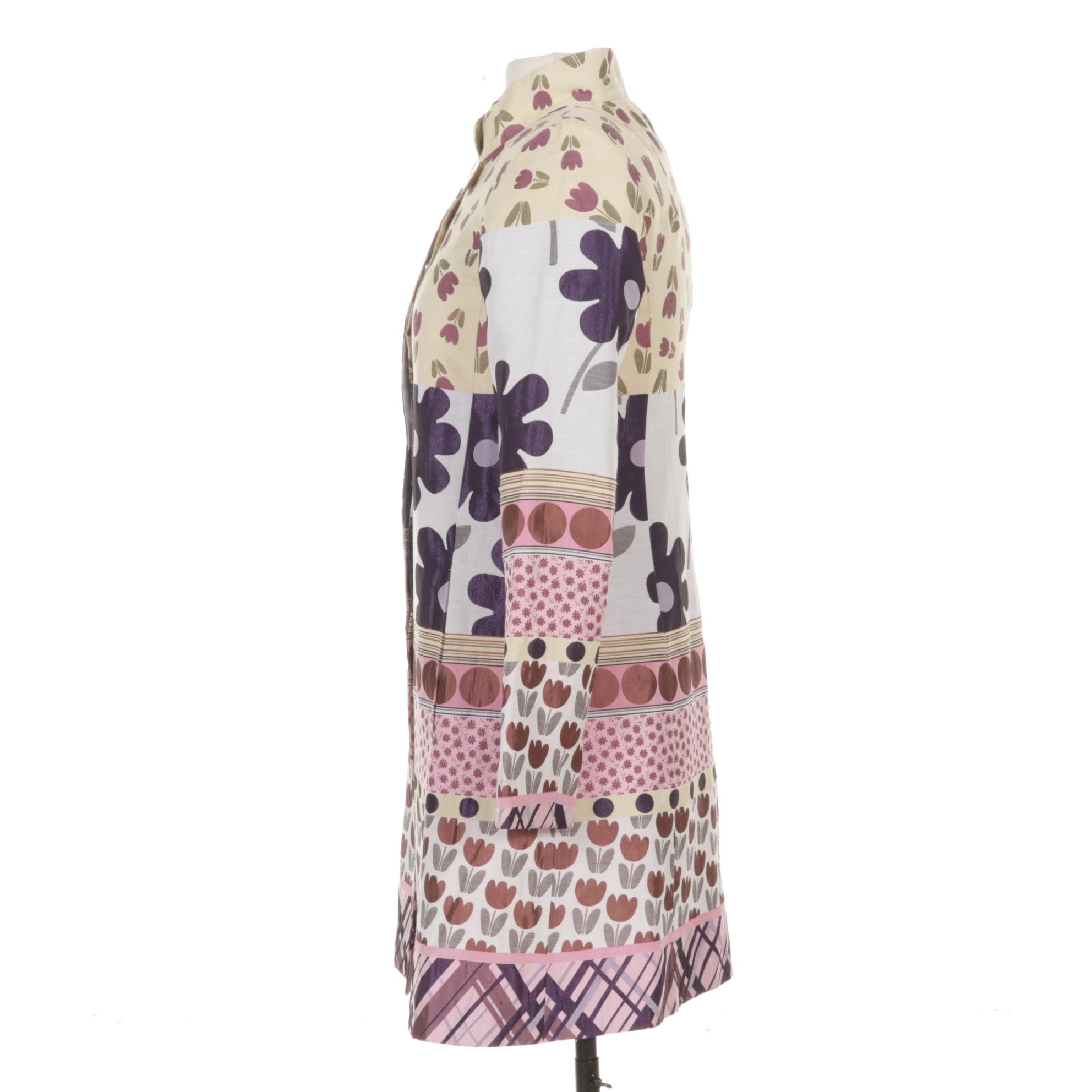 Rani Arabella Multi-Print Long Nehru Jacket