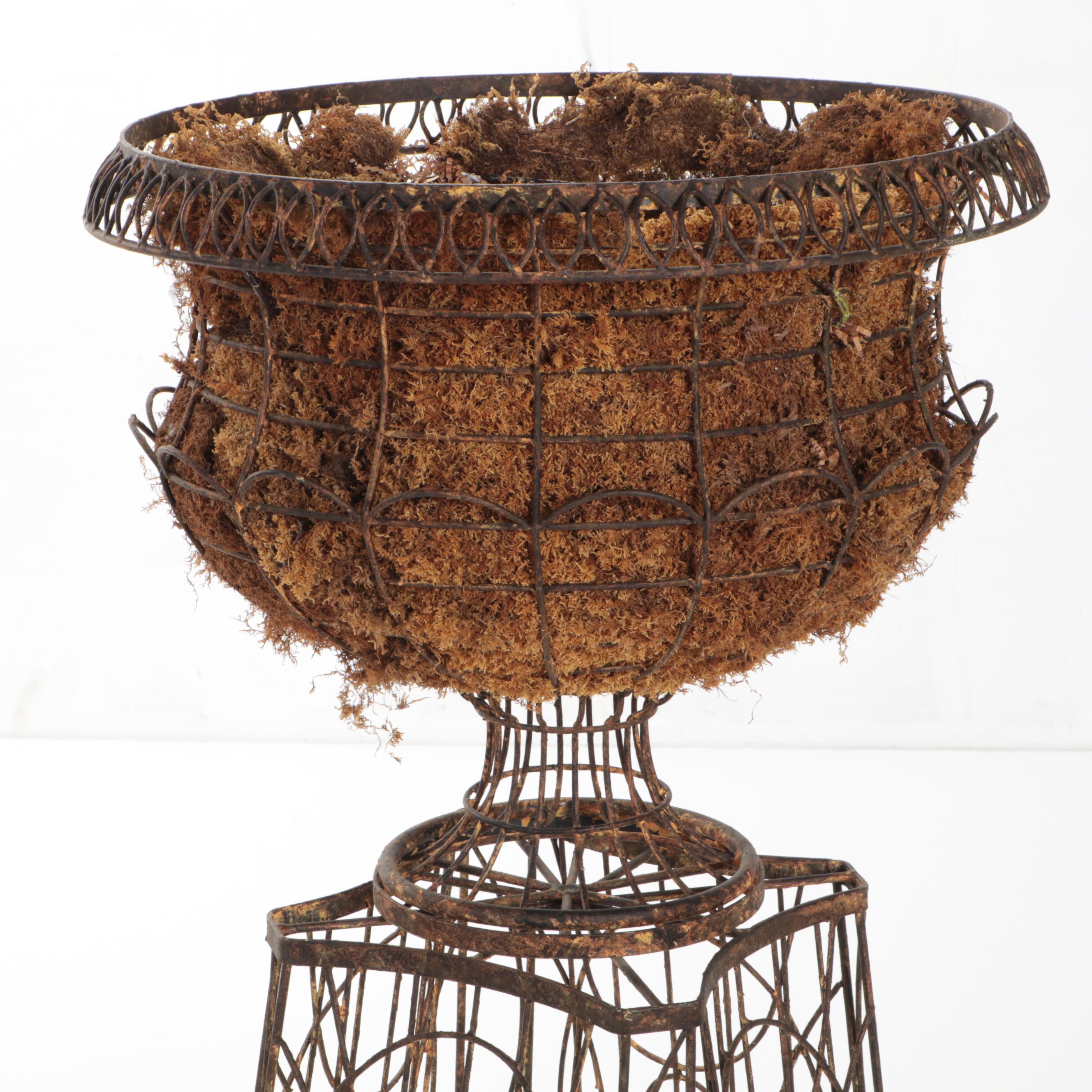 Neoclassical Form Wire Crafted Planter