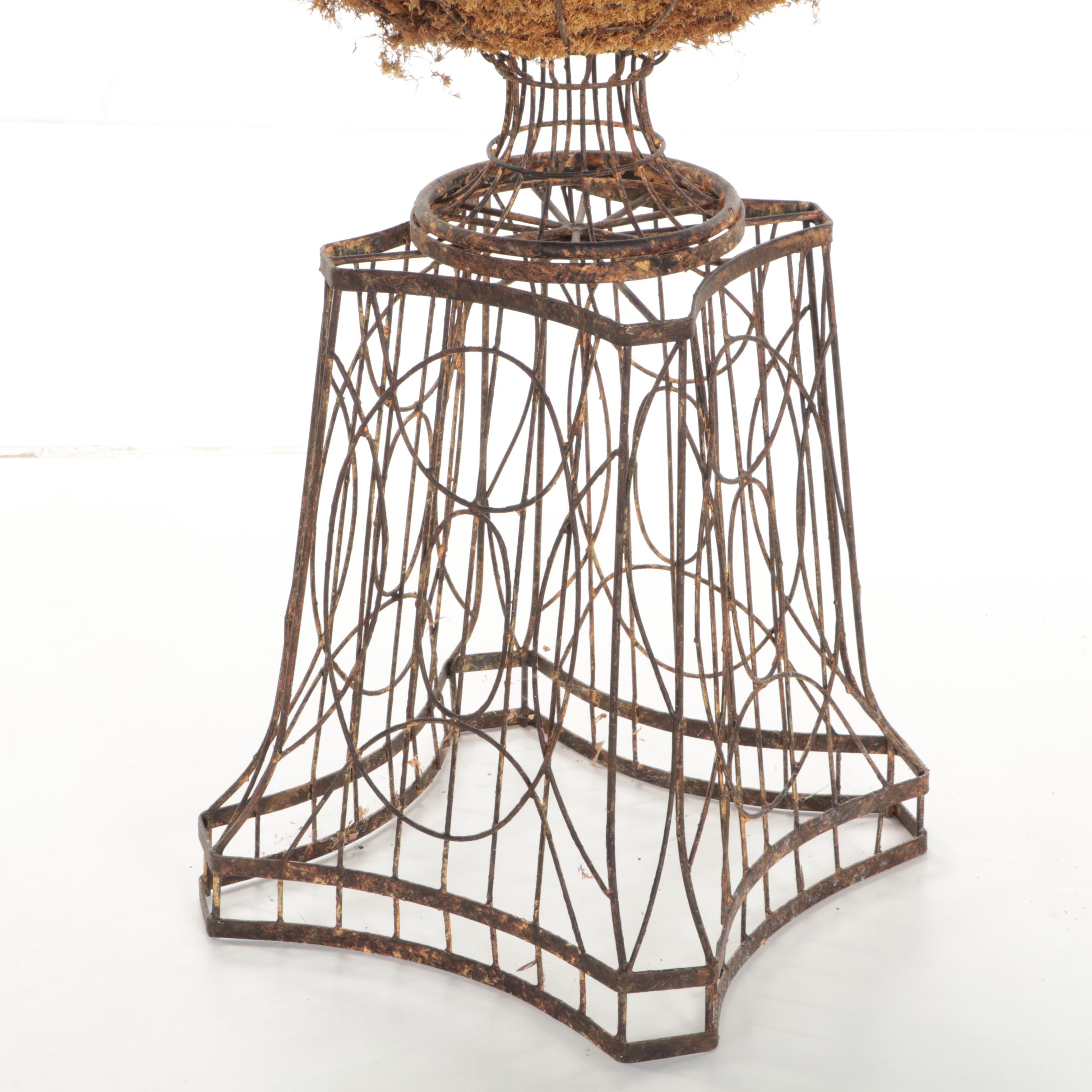 Neoclassical Form Wire Crafted Planter