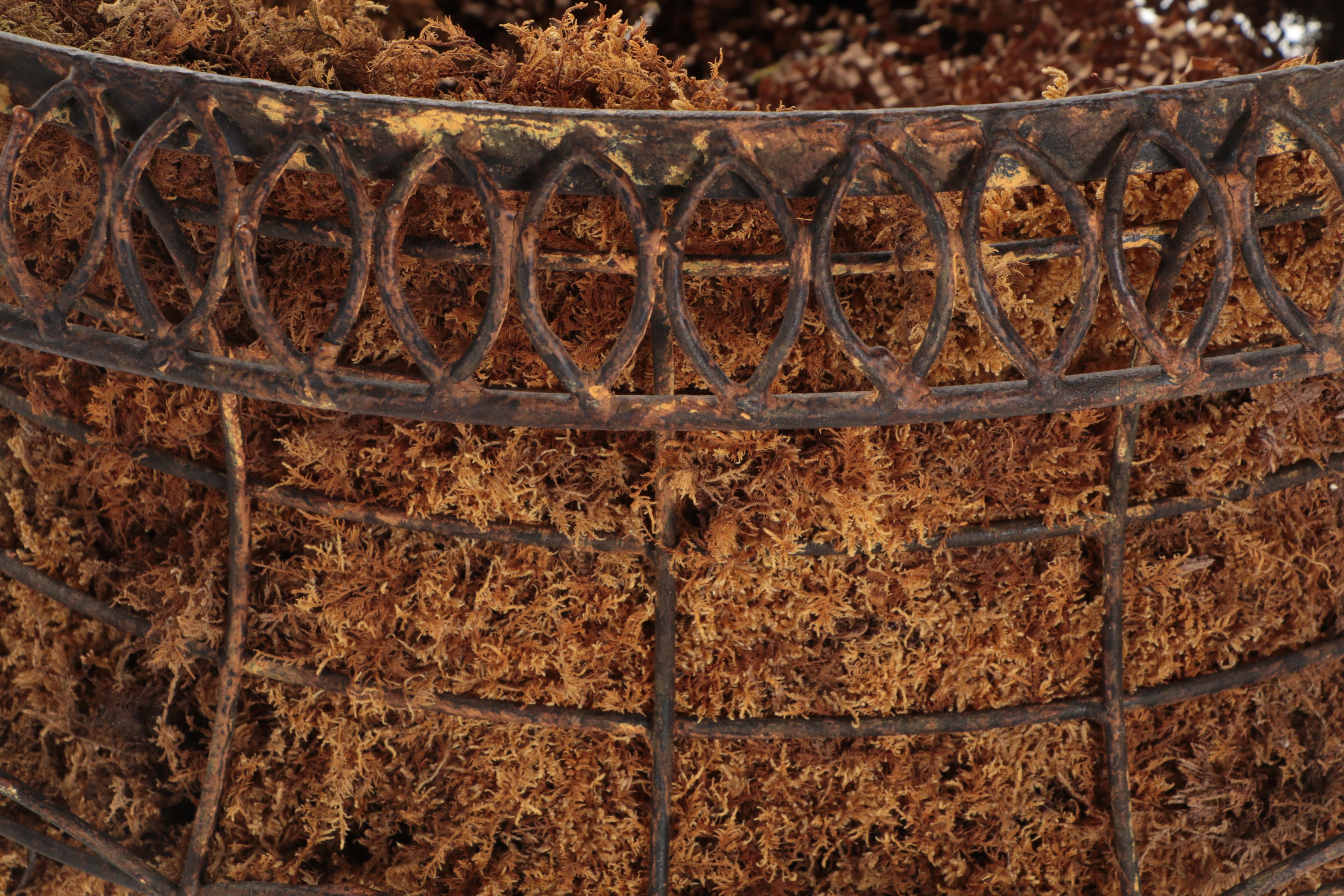 Neoclassical Form Wire Crafted Planter