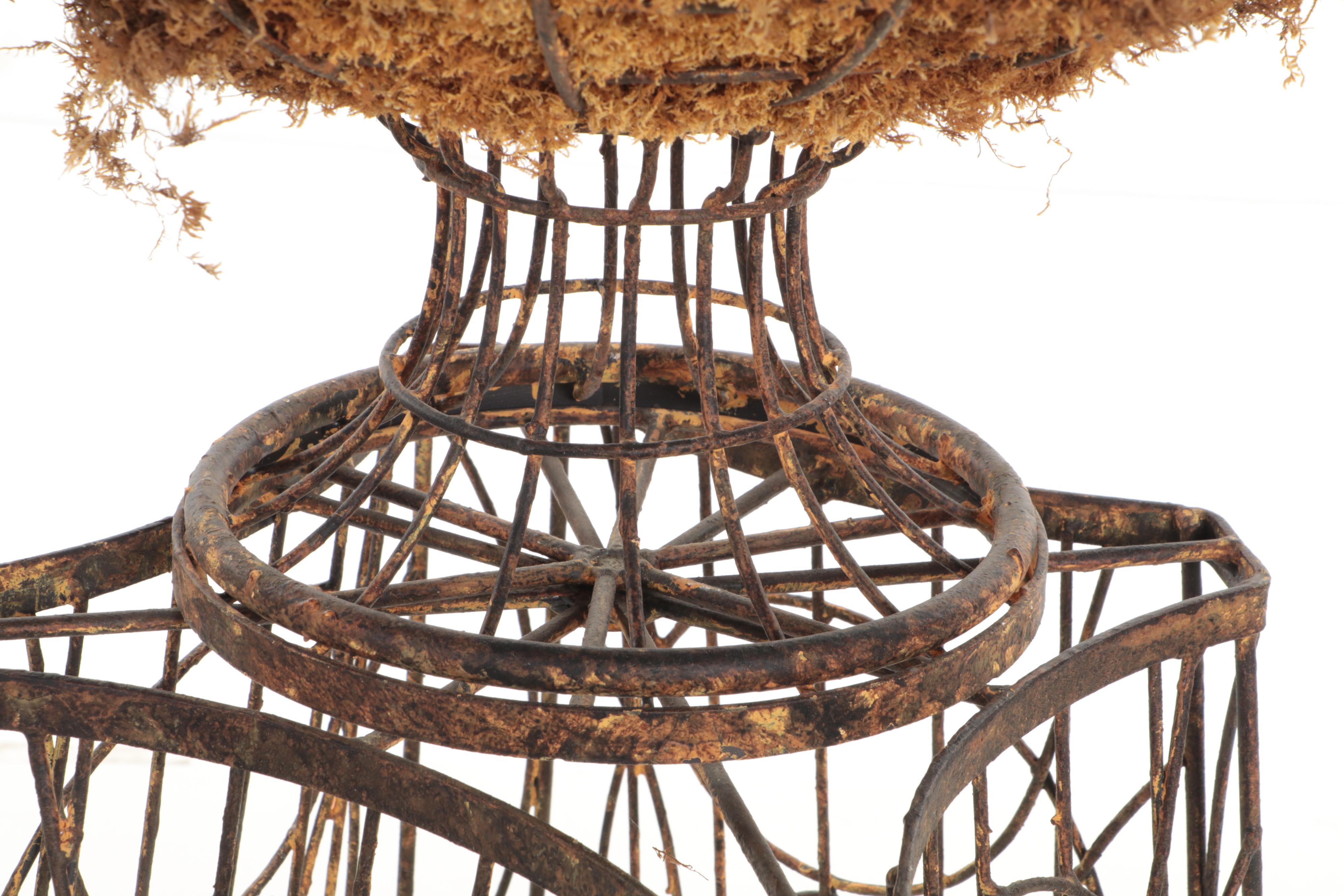 Neoclassical Form Wire Crafted Planter