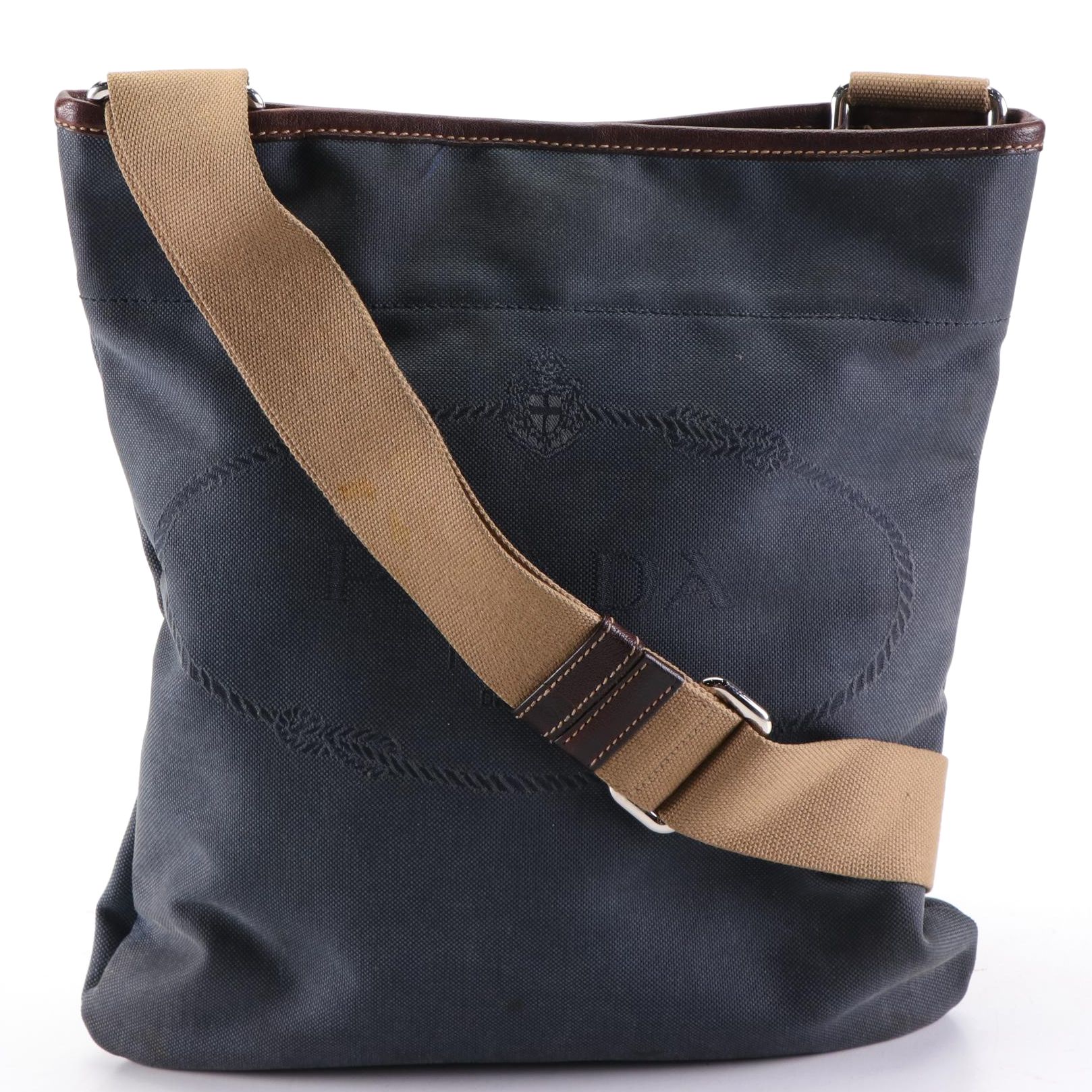 Prada Canapa Canvas Shoulder Bag