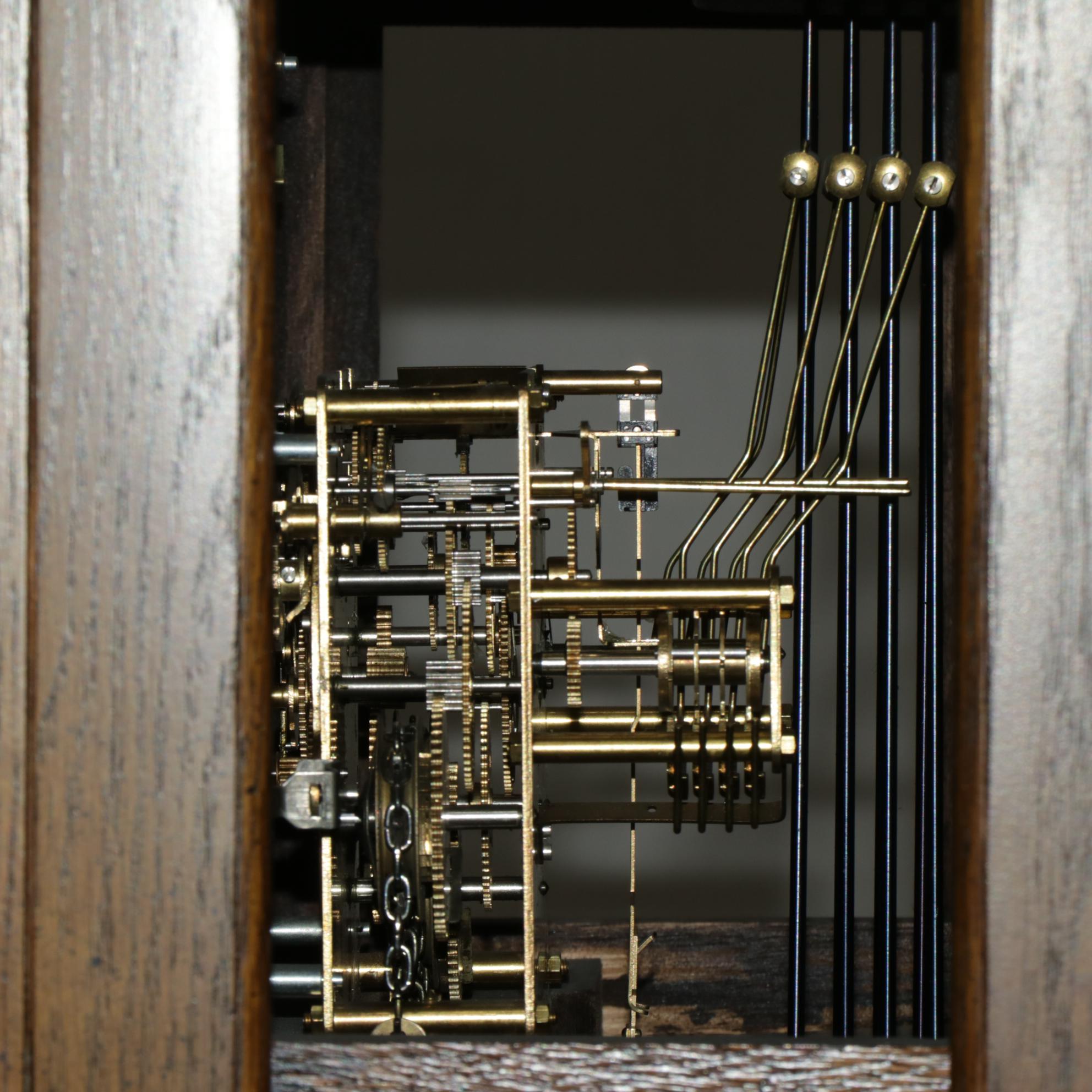 Ridgeway Oak Grandfather Clock with Moon Dial