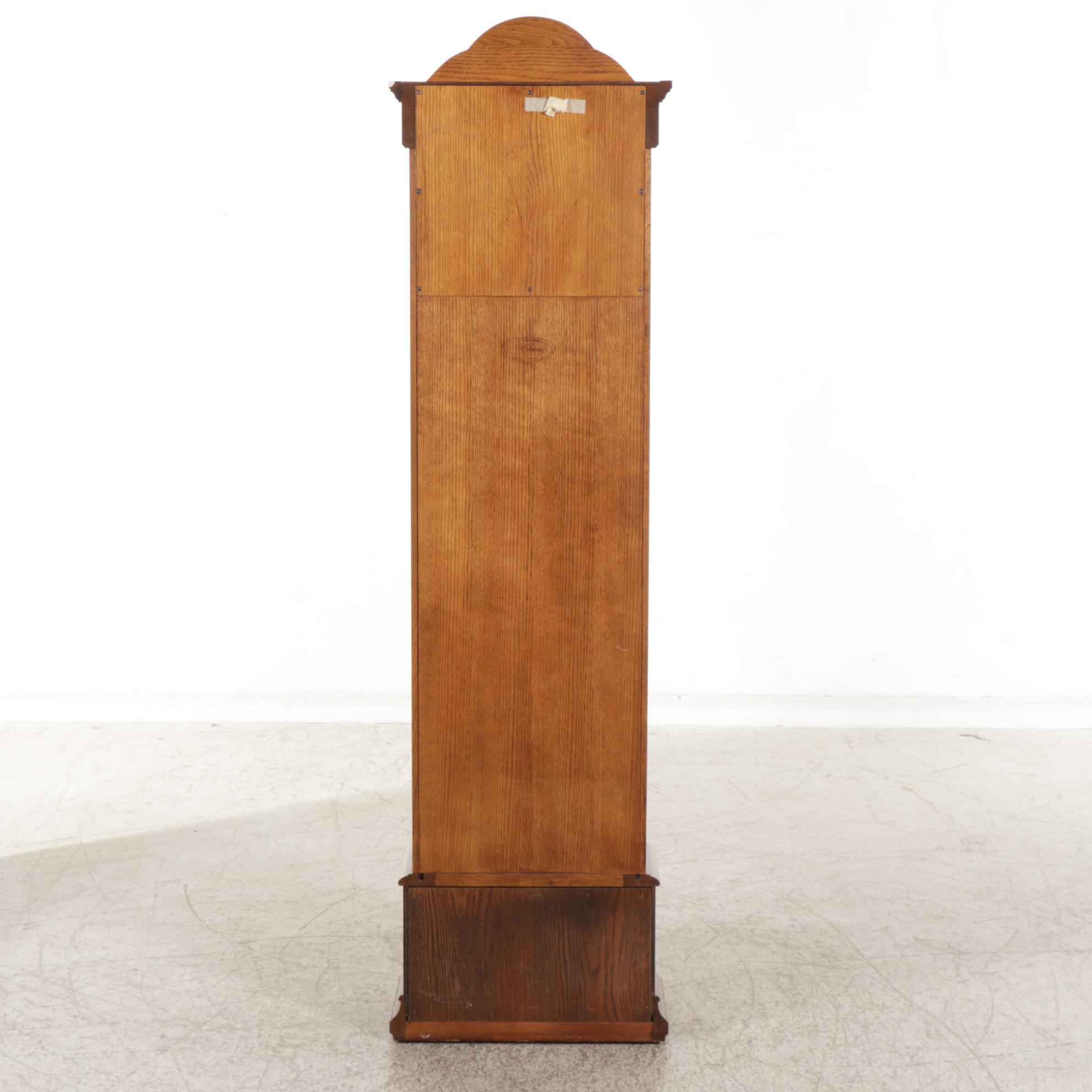 Ridgeway Oak Grandfather Clock with Moon Dial