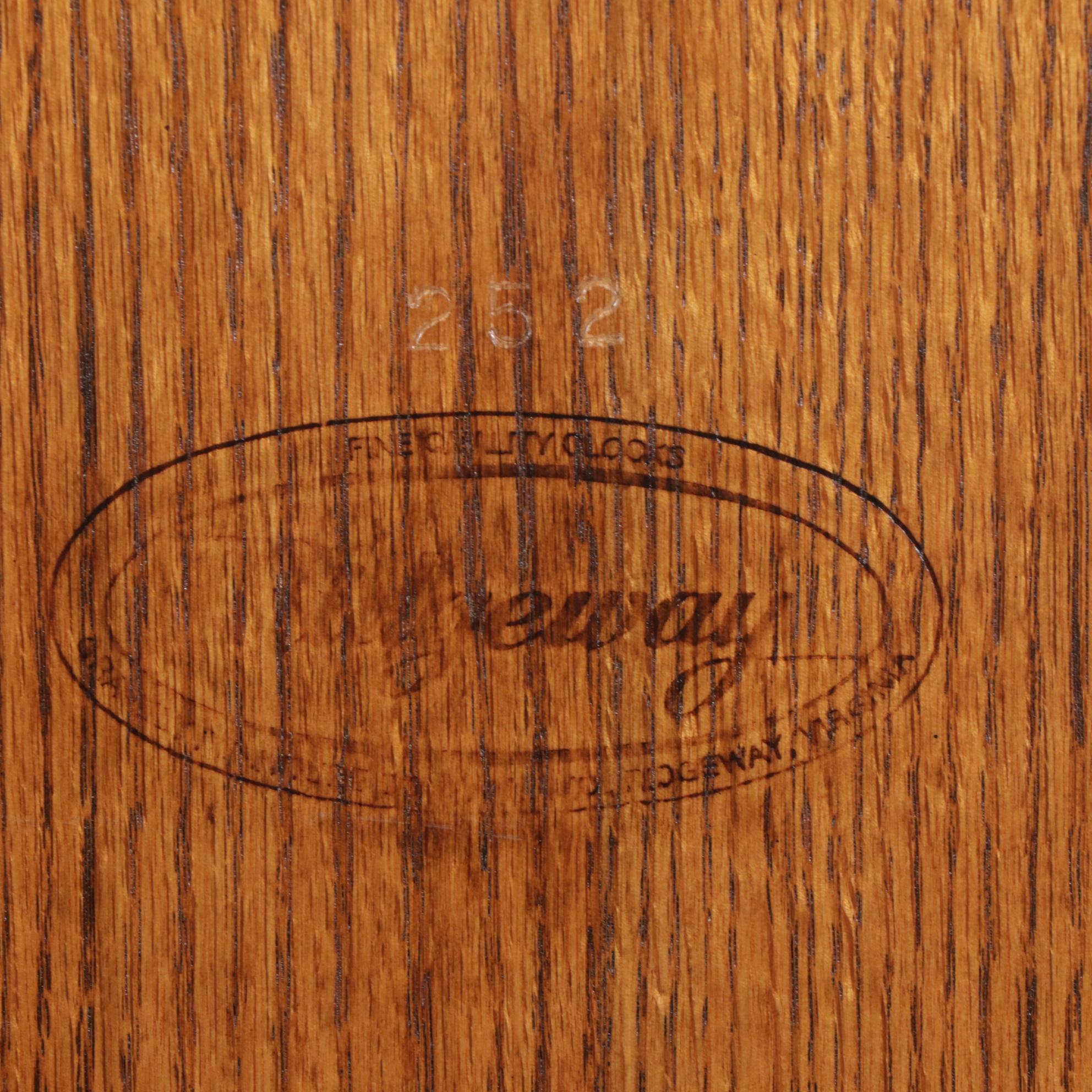 Ridgeway Oak Grandfather Clock with Moon Dial