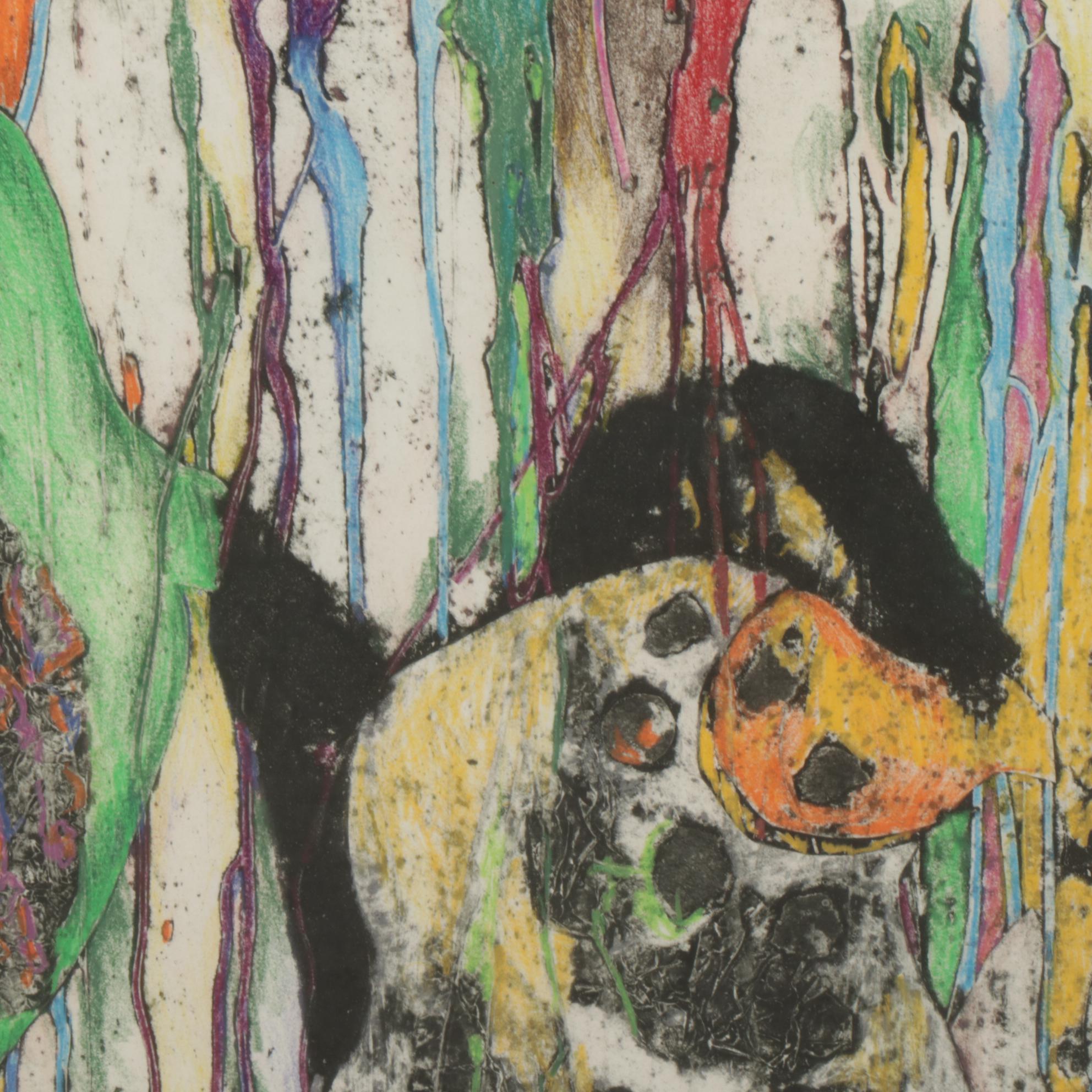 Jill Reiling Markey Color Etching "Moving Forms/Movin' On," Late 20th Century