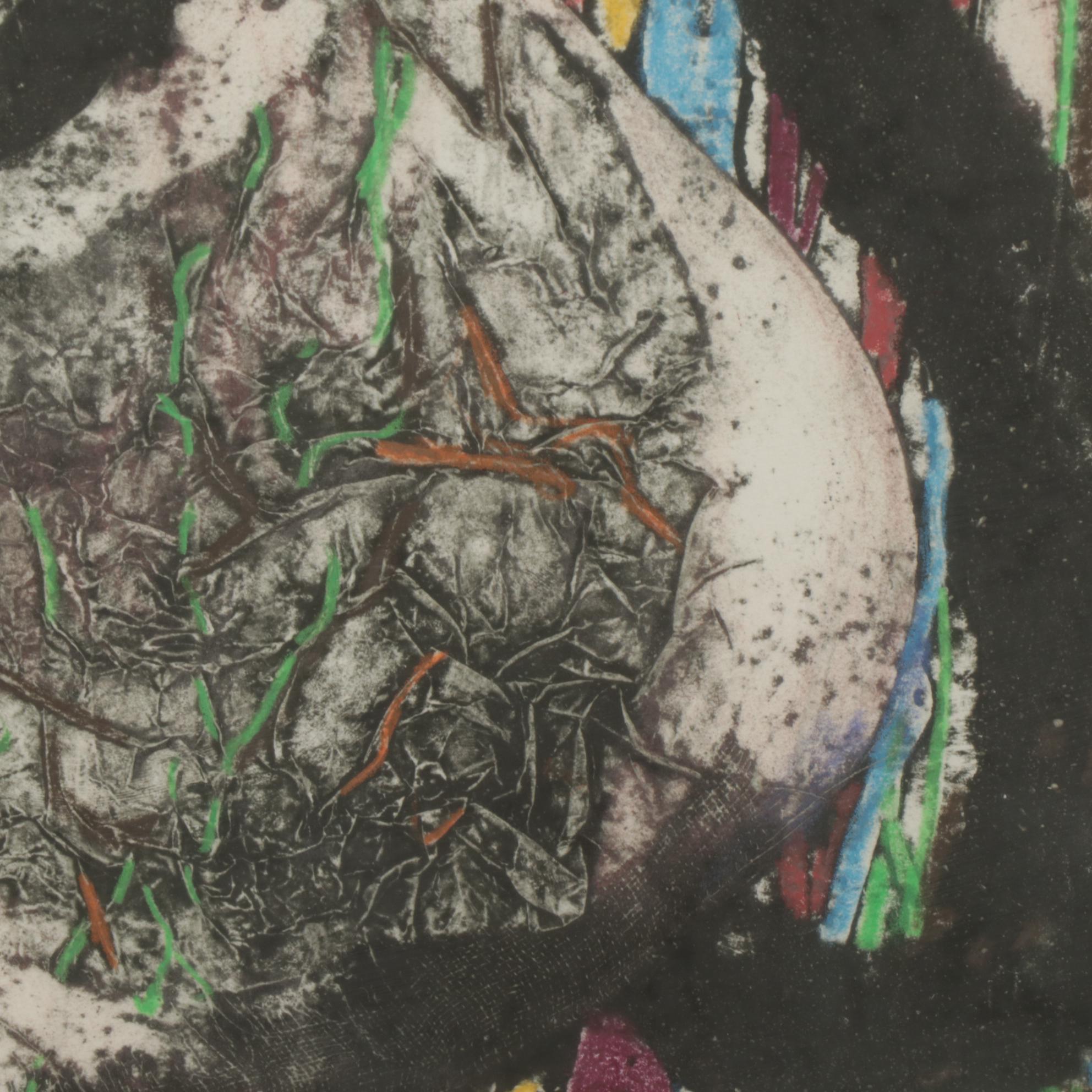 Jill Reiling Markey Color Etching "Moving Forms/Movin' On," Late 20th Century