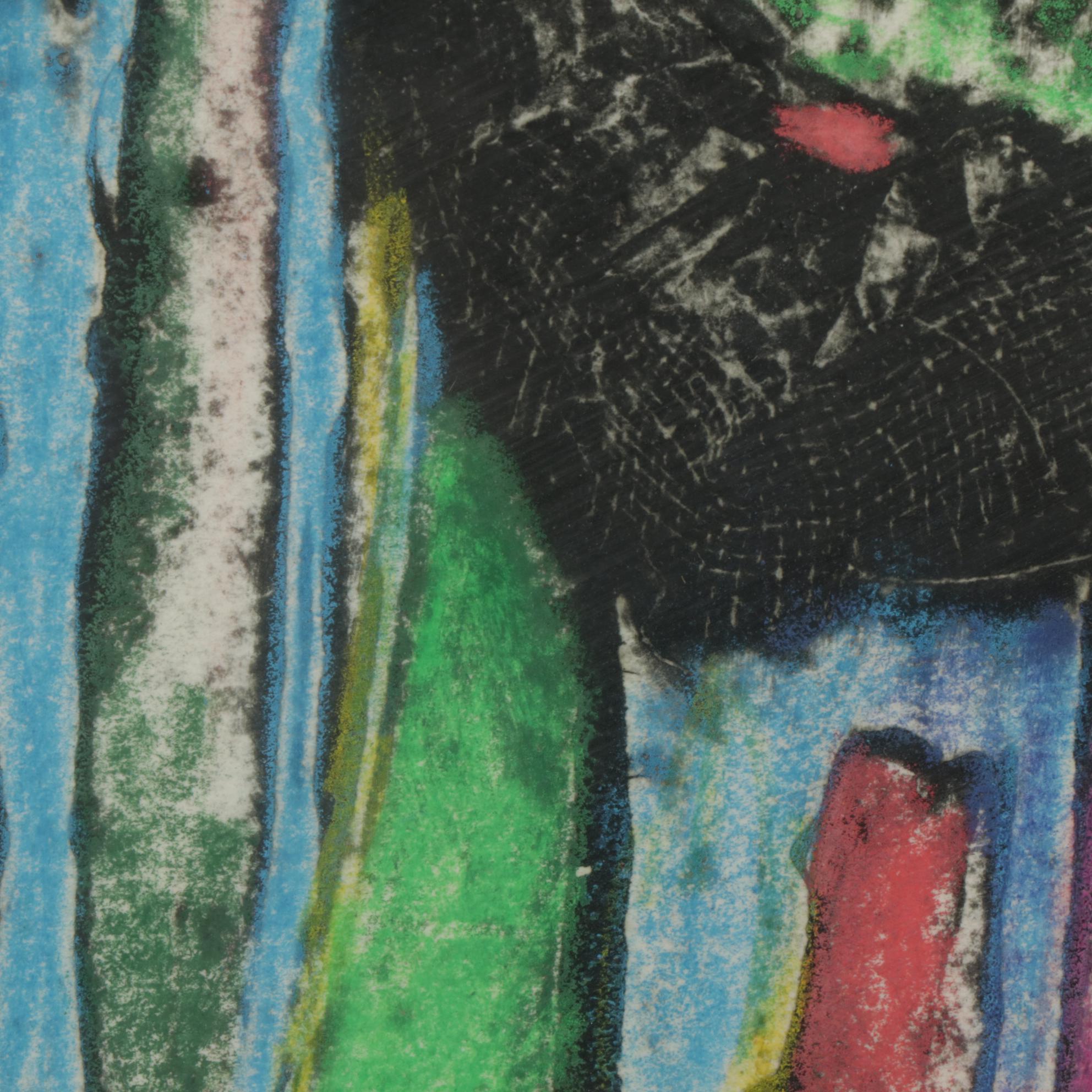 Jill Reiling Markey Color Etching "Moving Forms/Movin' On," Late 20th Century