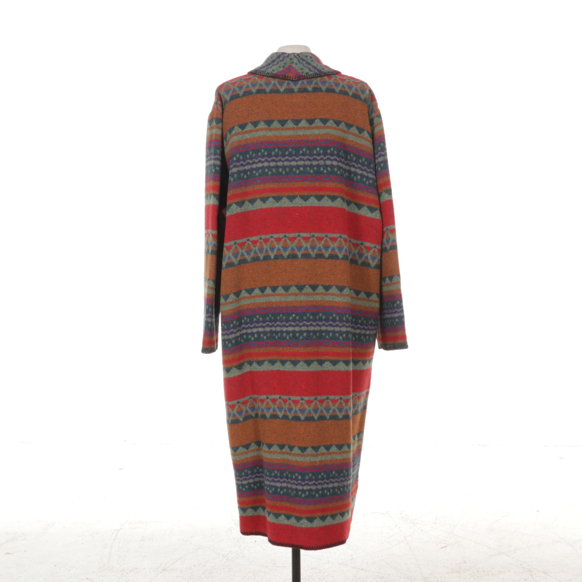 Wooded River Clothing Company Western-Style Unlined Blanket Coat