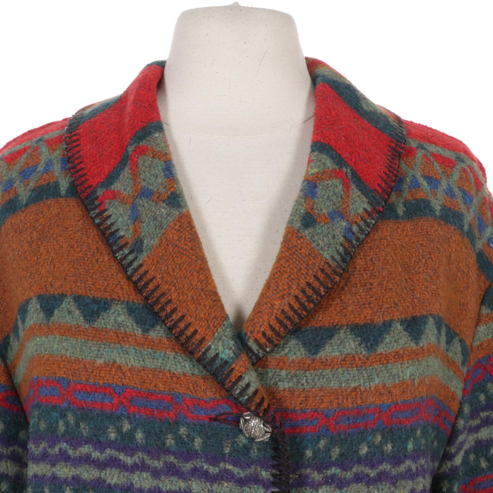 Wooded River Clothing Company Western-Style Unlined Blanket Coat