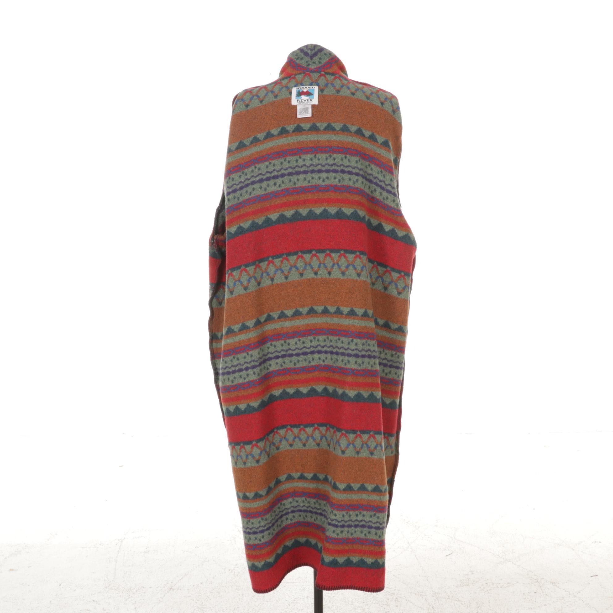 Wooded River Clothing Company Western-Style Unlined Blanket Coat