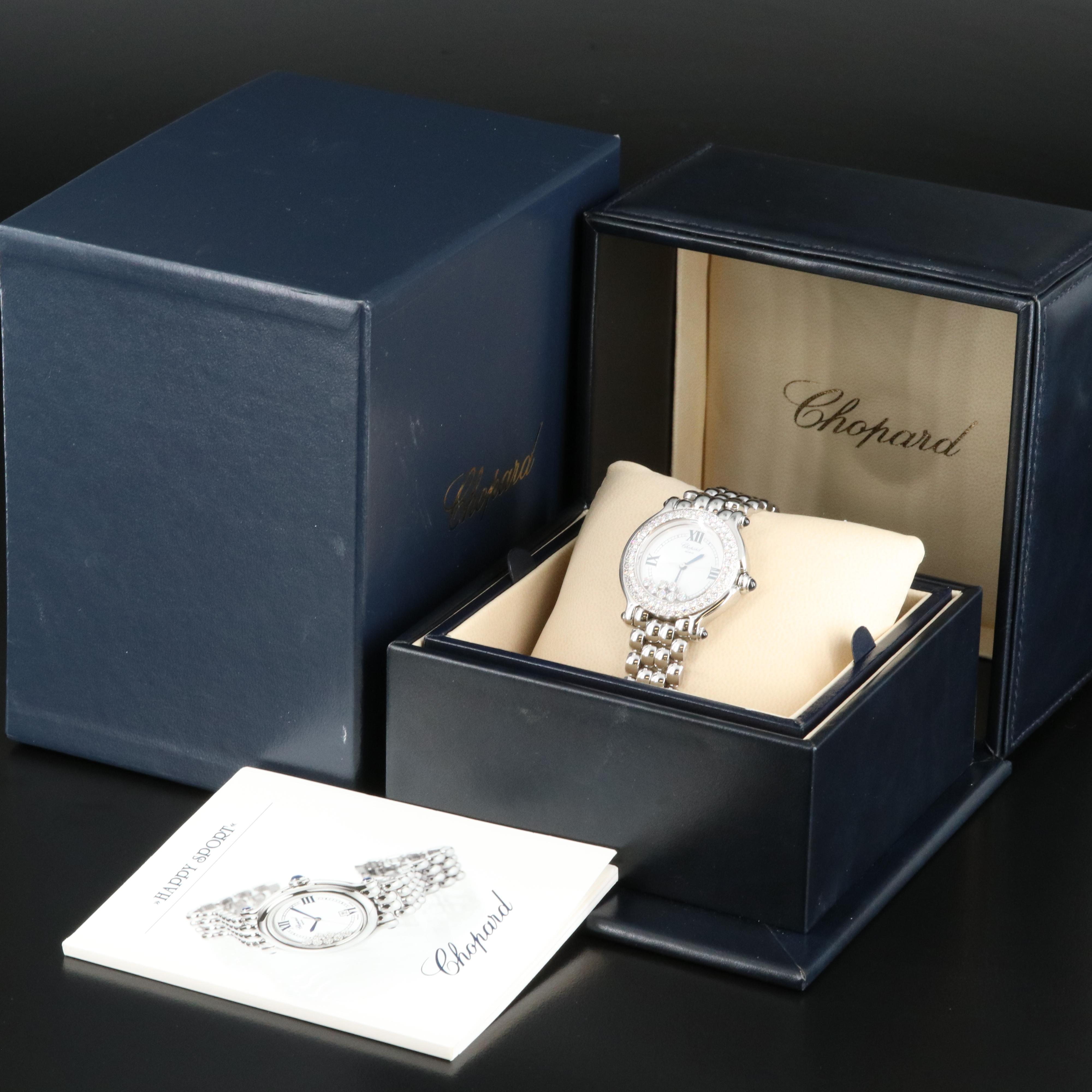 Chopard "Happy Sport" Floating Diamonds Watch