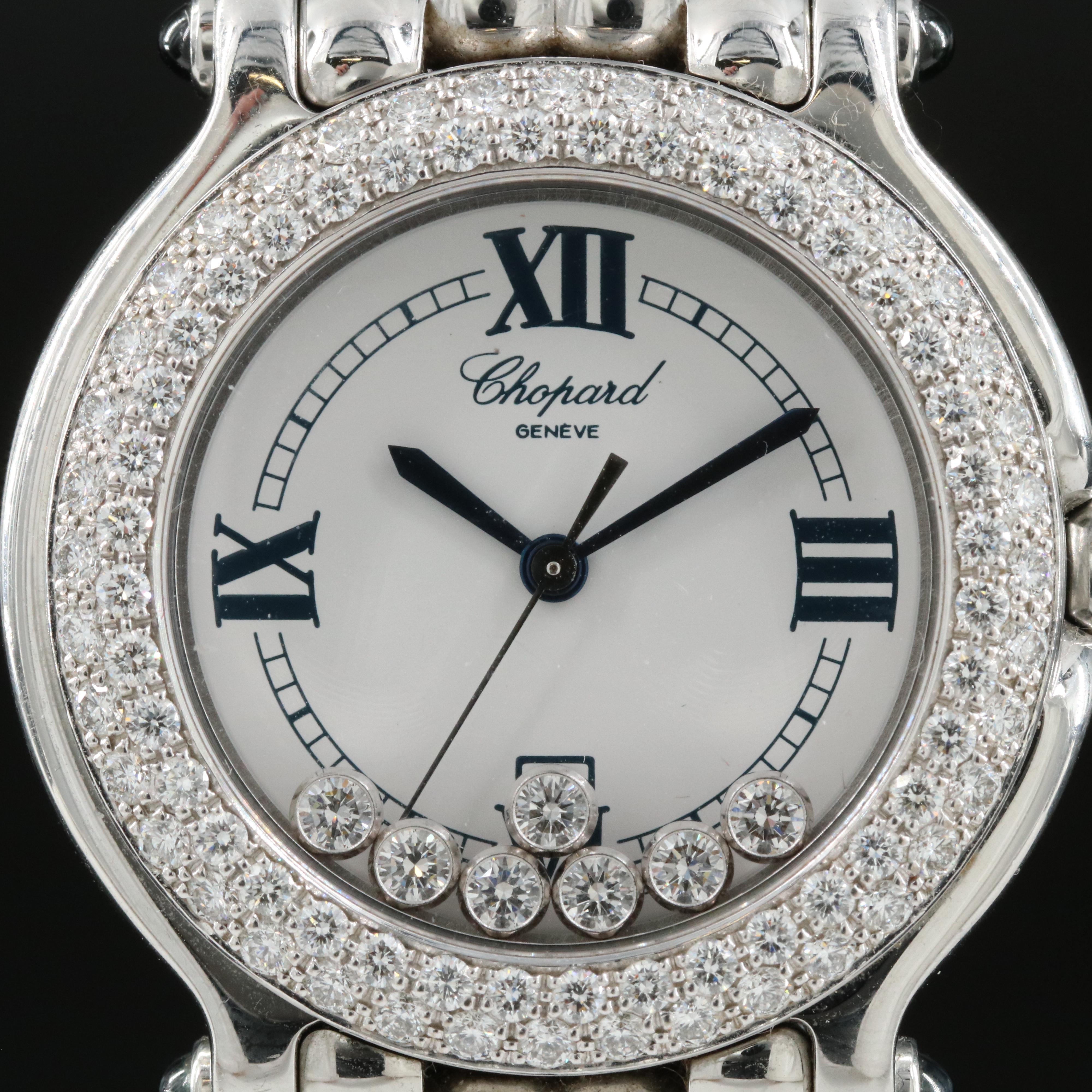 Chopard "Happy Sport" Floating Diamonds Watch