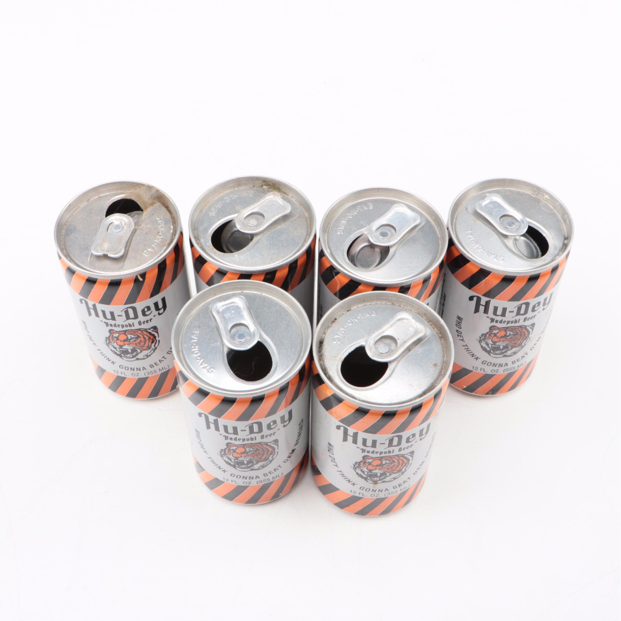 Cincinnati Bengals Super Bowl 23 Stained Glass Panel, Hu-Dey Bengals Beer Cans