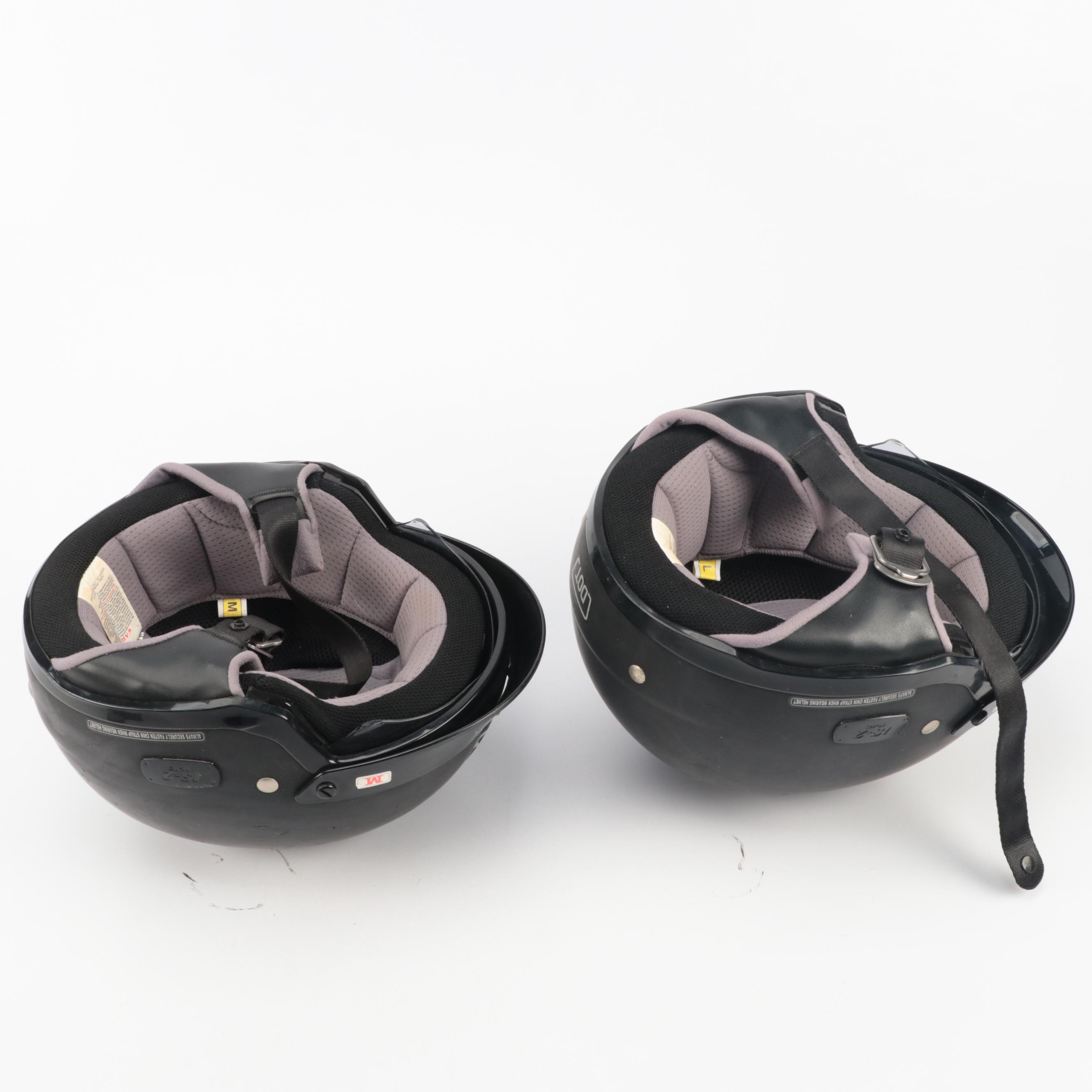 2009 Honda Ruckus Scooter in Red with HJC Half-Shell Helmets