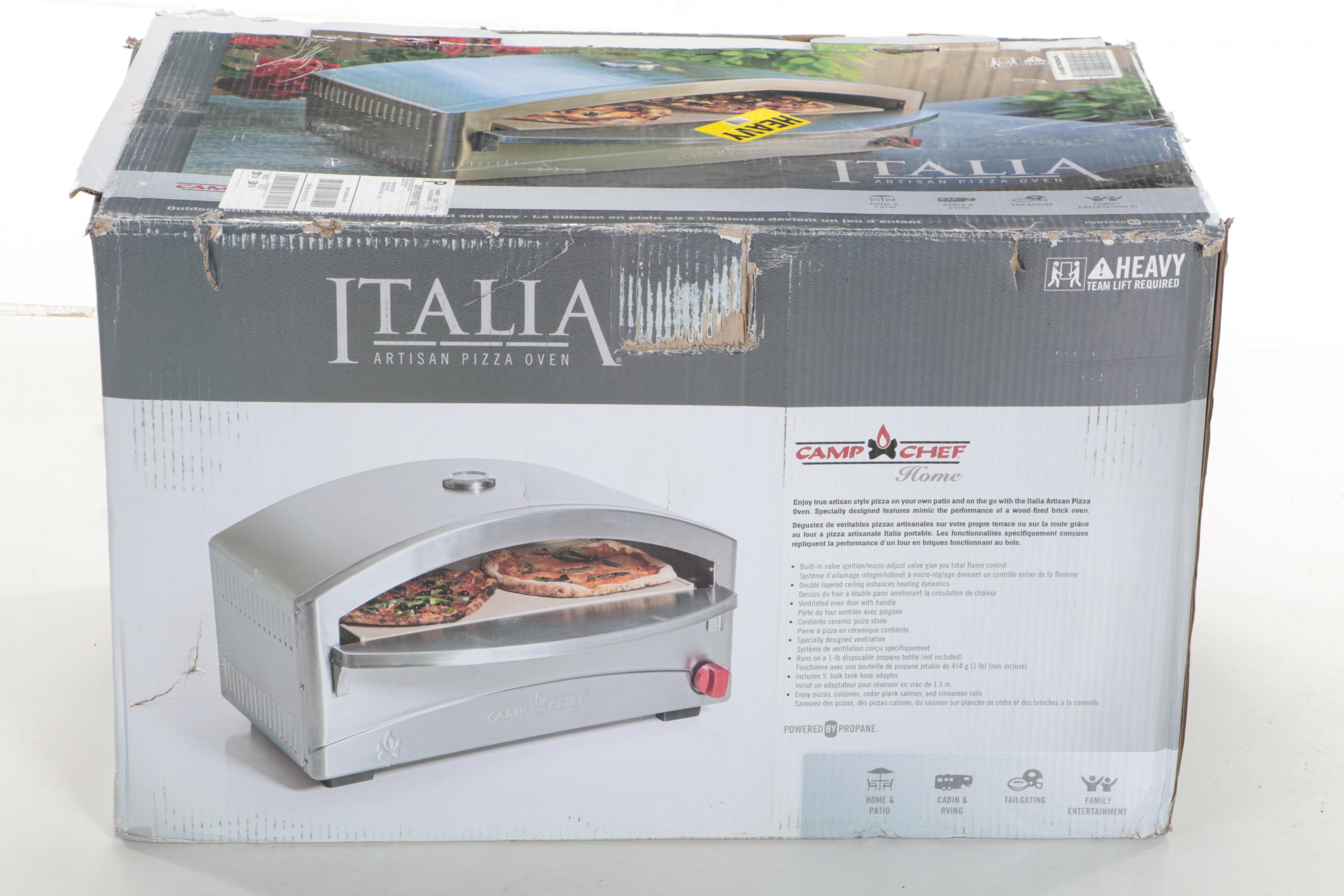 Italia Camp Chef Propane Powered Portable Artisan Pizza Oven