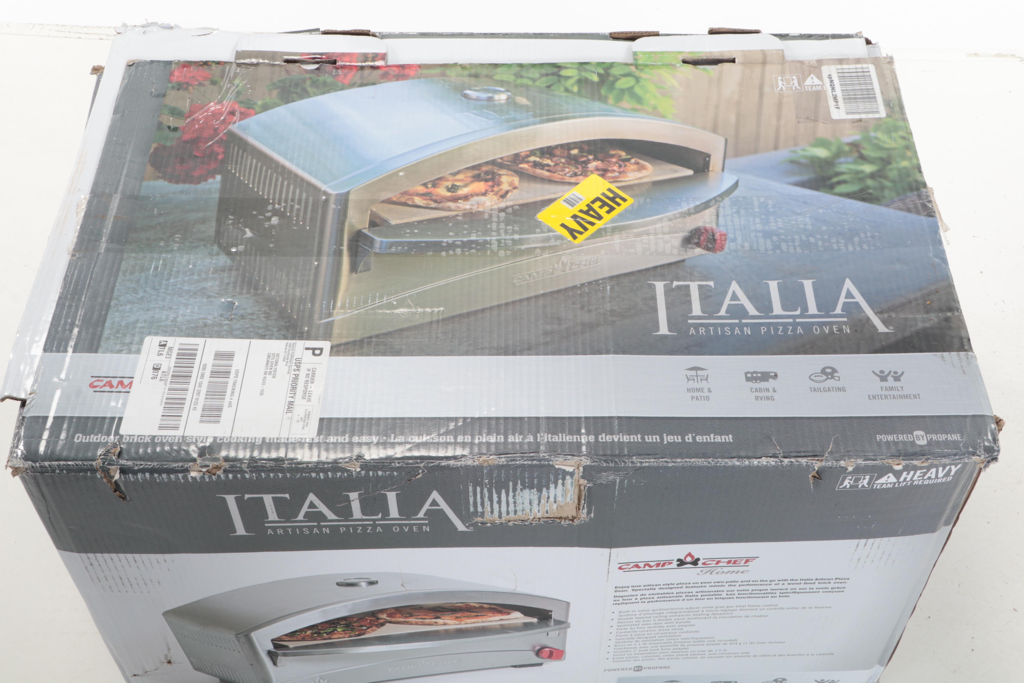 Italia Camp Chef Propane Powered Portable Artisan Pizza Oven