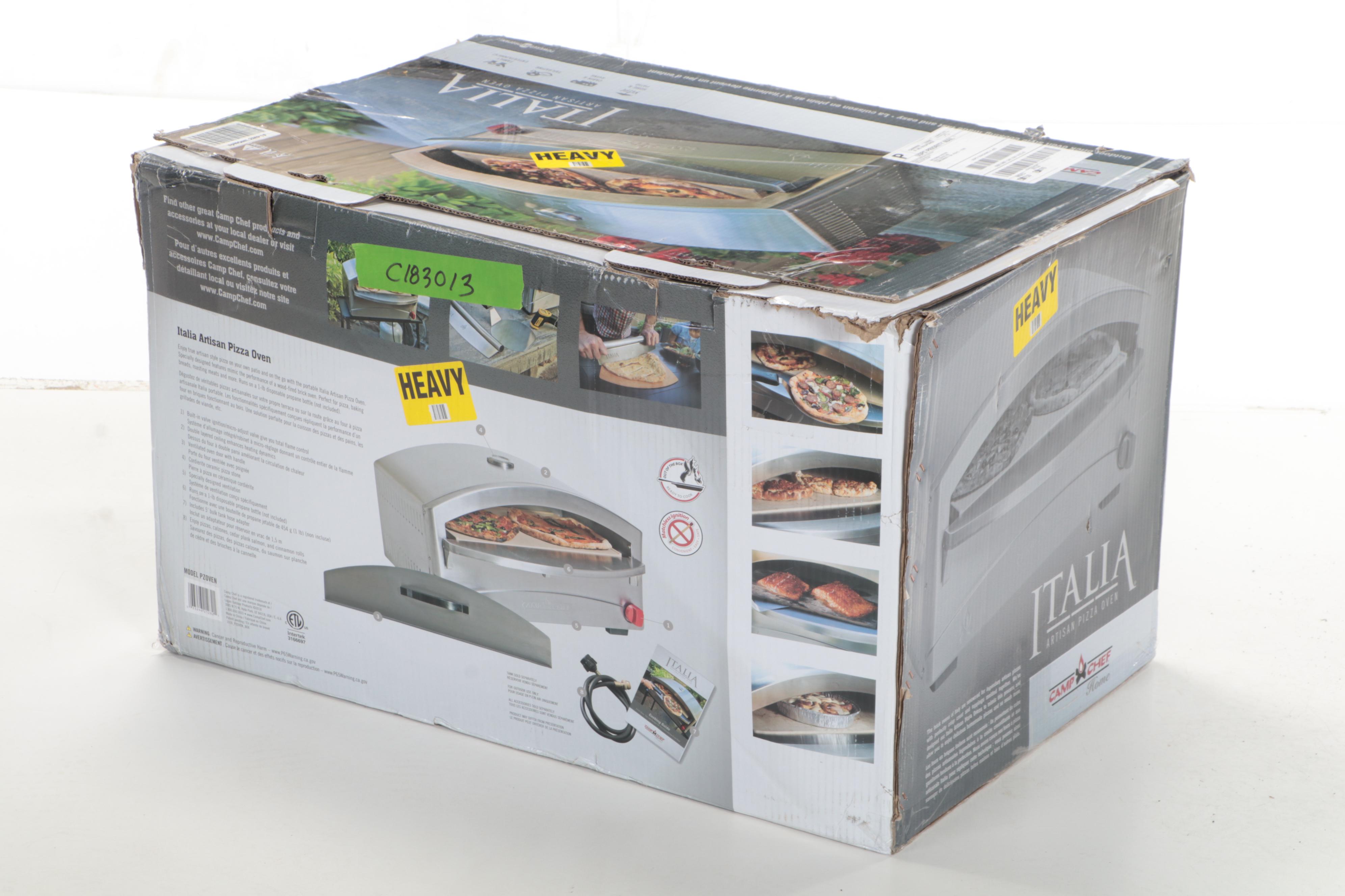 Italia Camp Chef Propane Powered Portable Artisan Pizza Oven