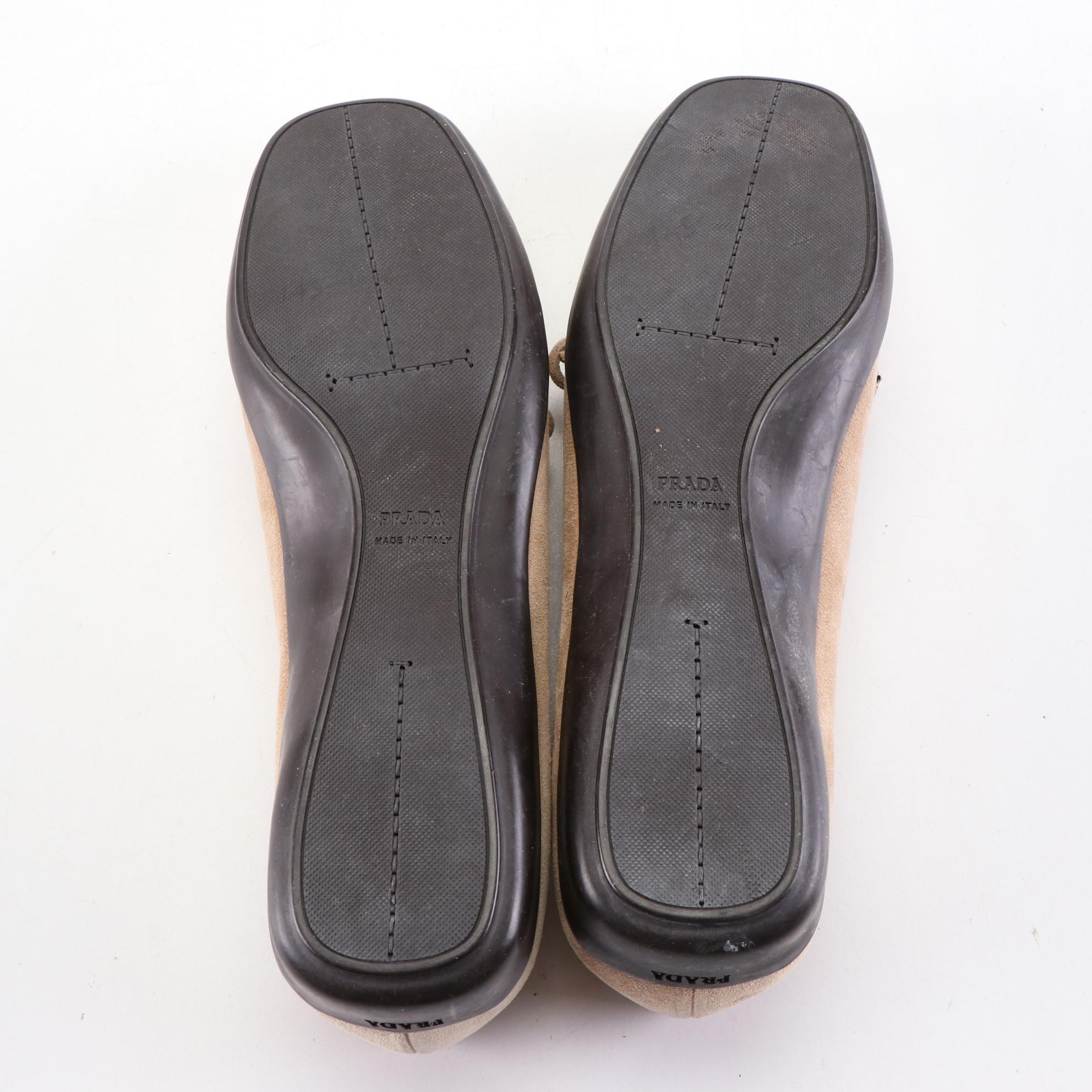 Prada Suede and Burberry Leather Loafers