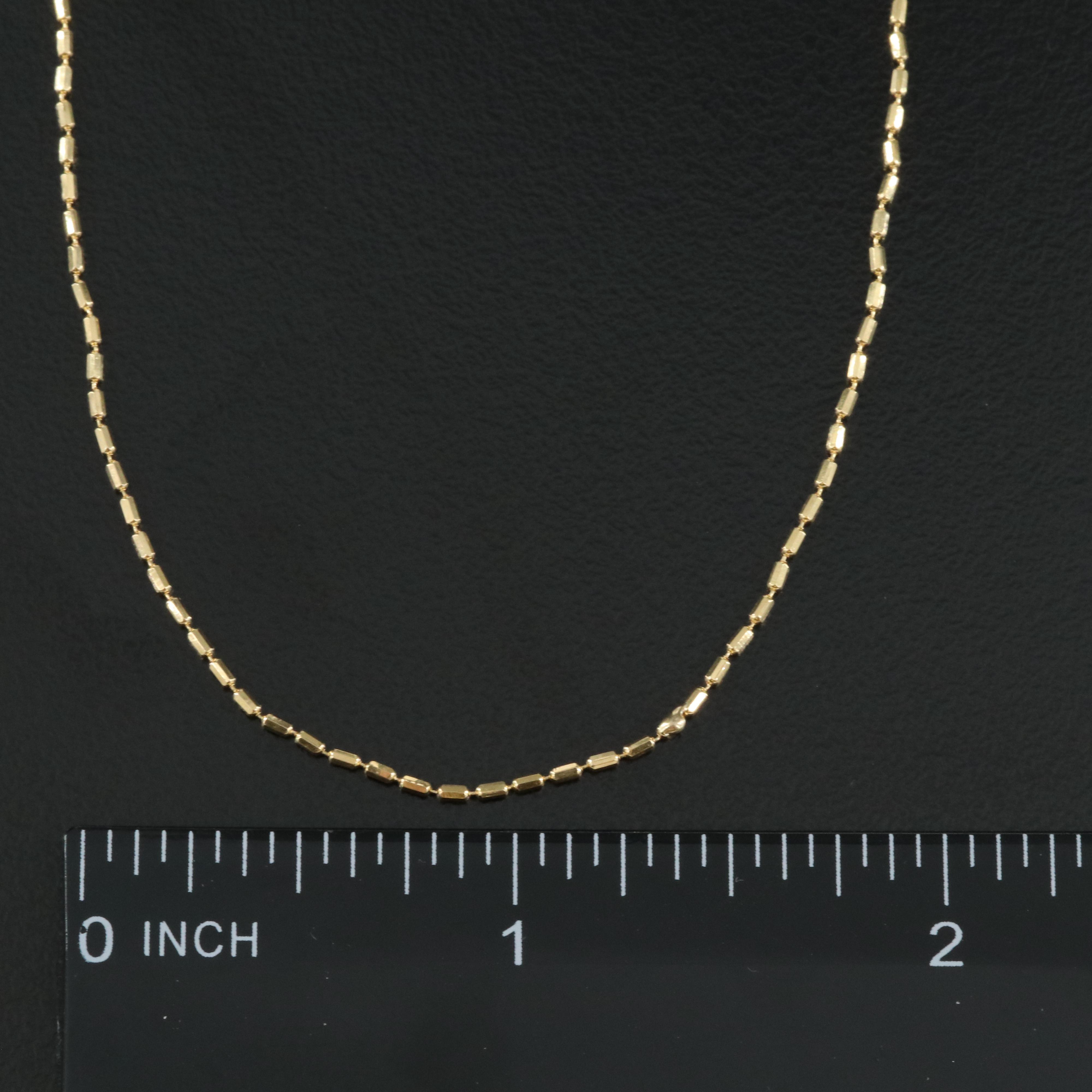 18K Bead Chain Necklace