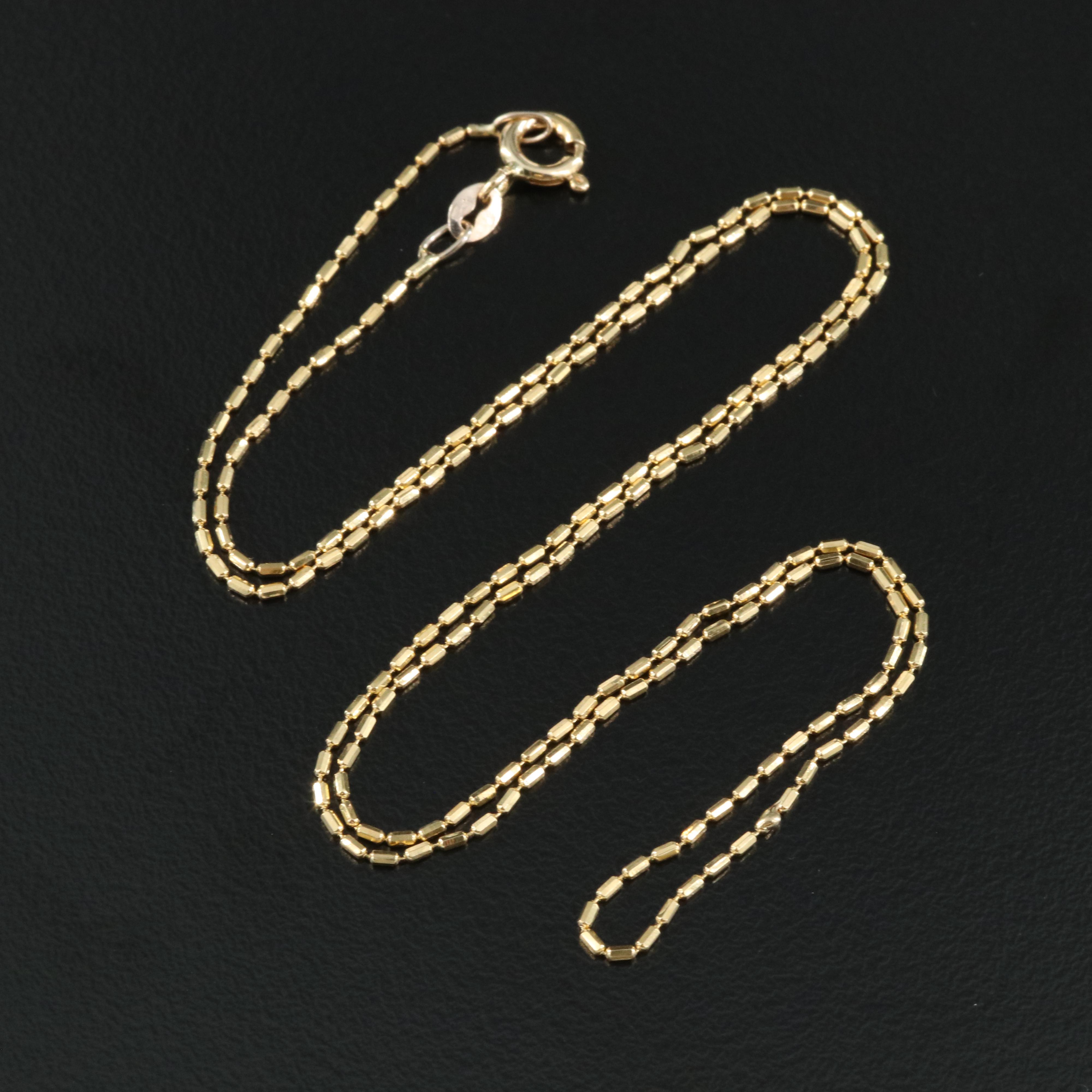 18K Bead Chain Necklace