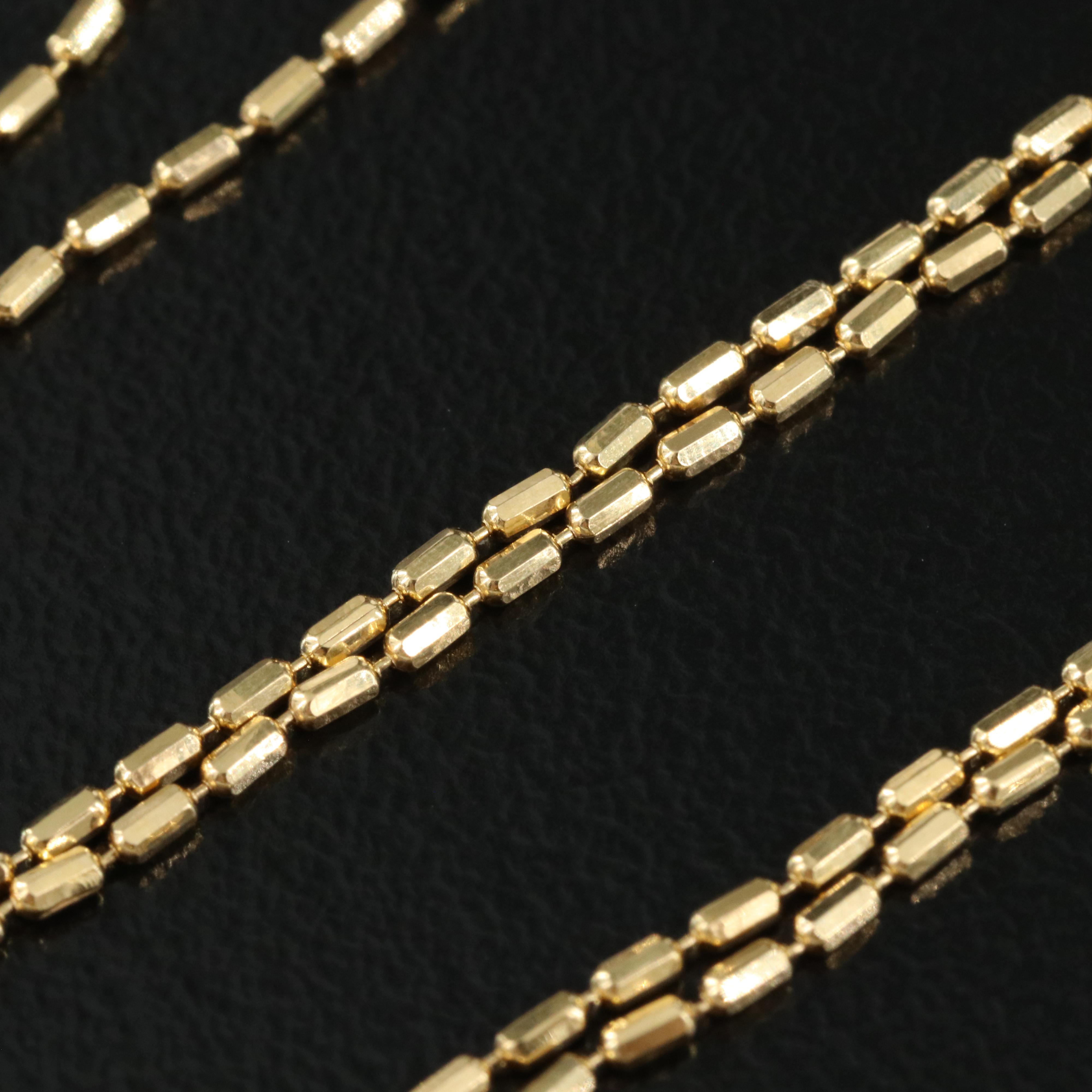 18K Bead Chain Necklace