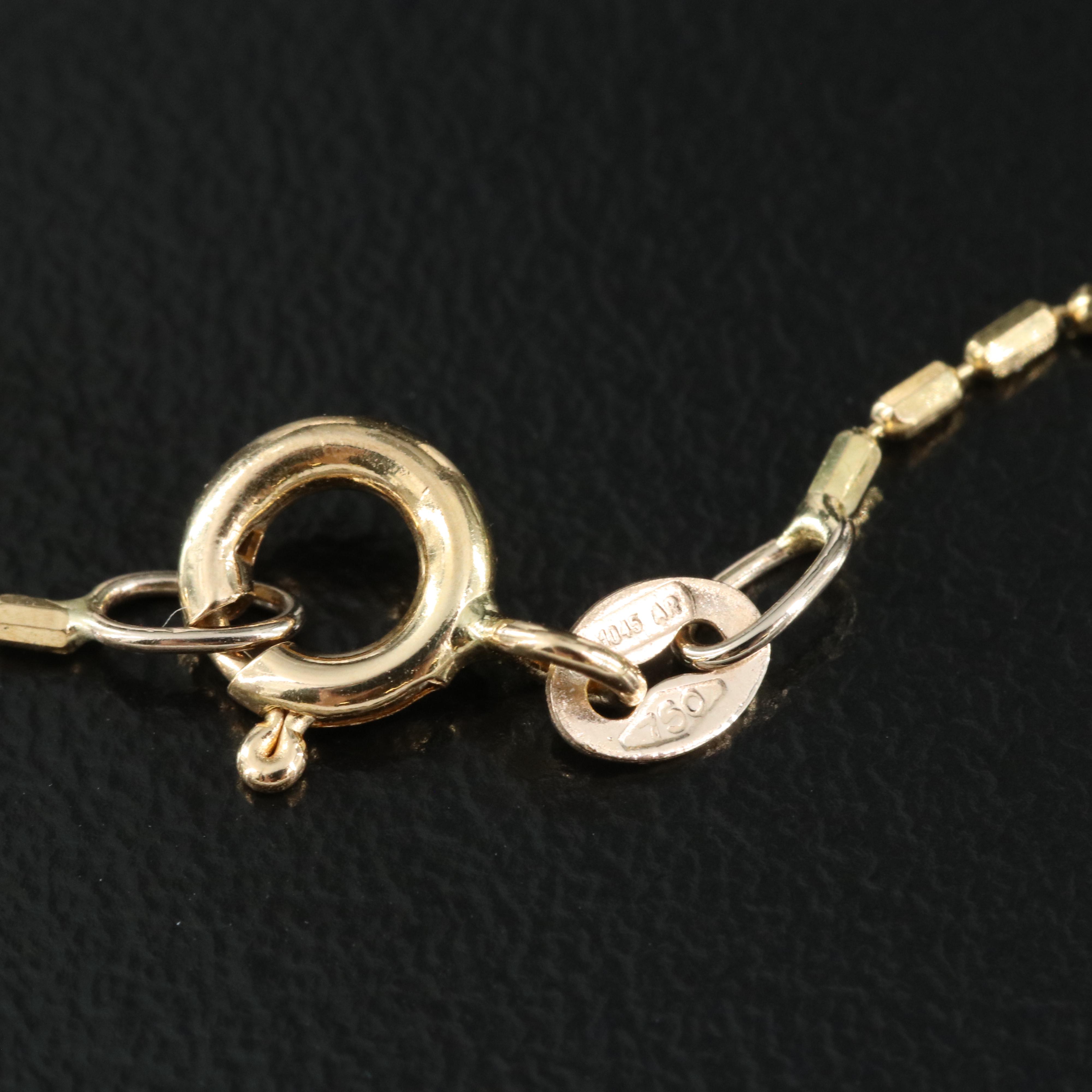 18K Bead Chain Necklace