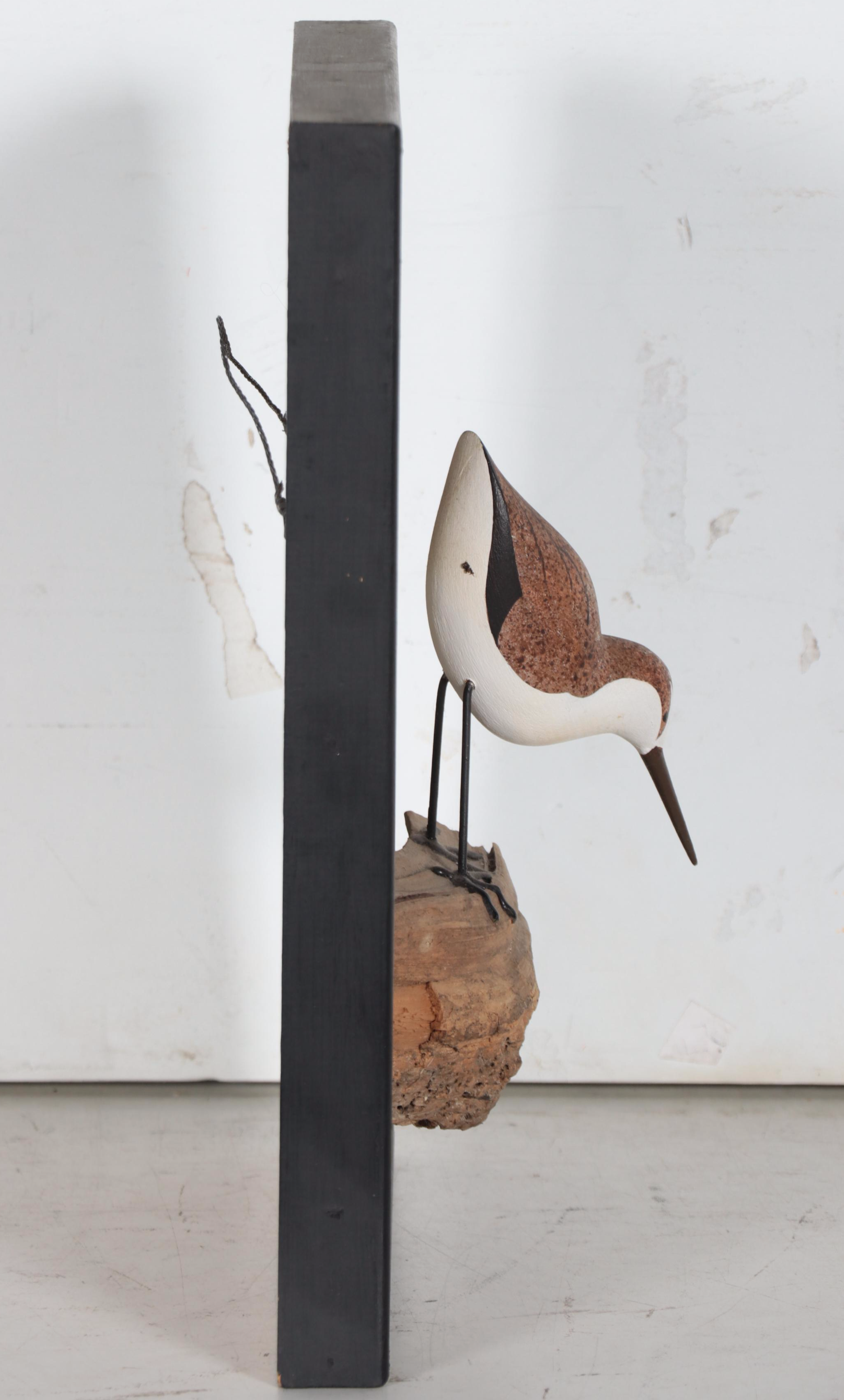 Sue Fulcher & Joe Fulcher Jr. Hand-Carved Wood Sculpture of Bird, 1977