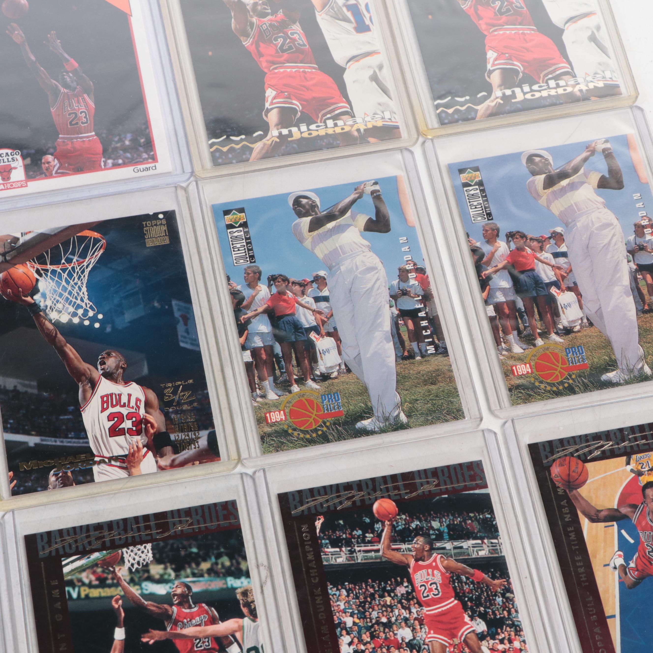 1991 Upper Deck Graded PSA with More Michael Jordan Cards and Bulls Hats