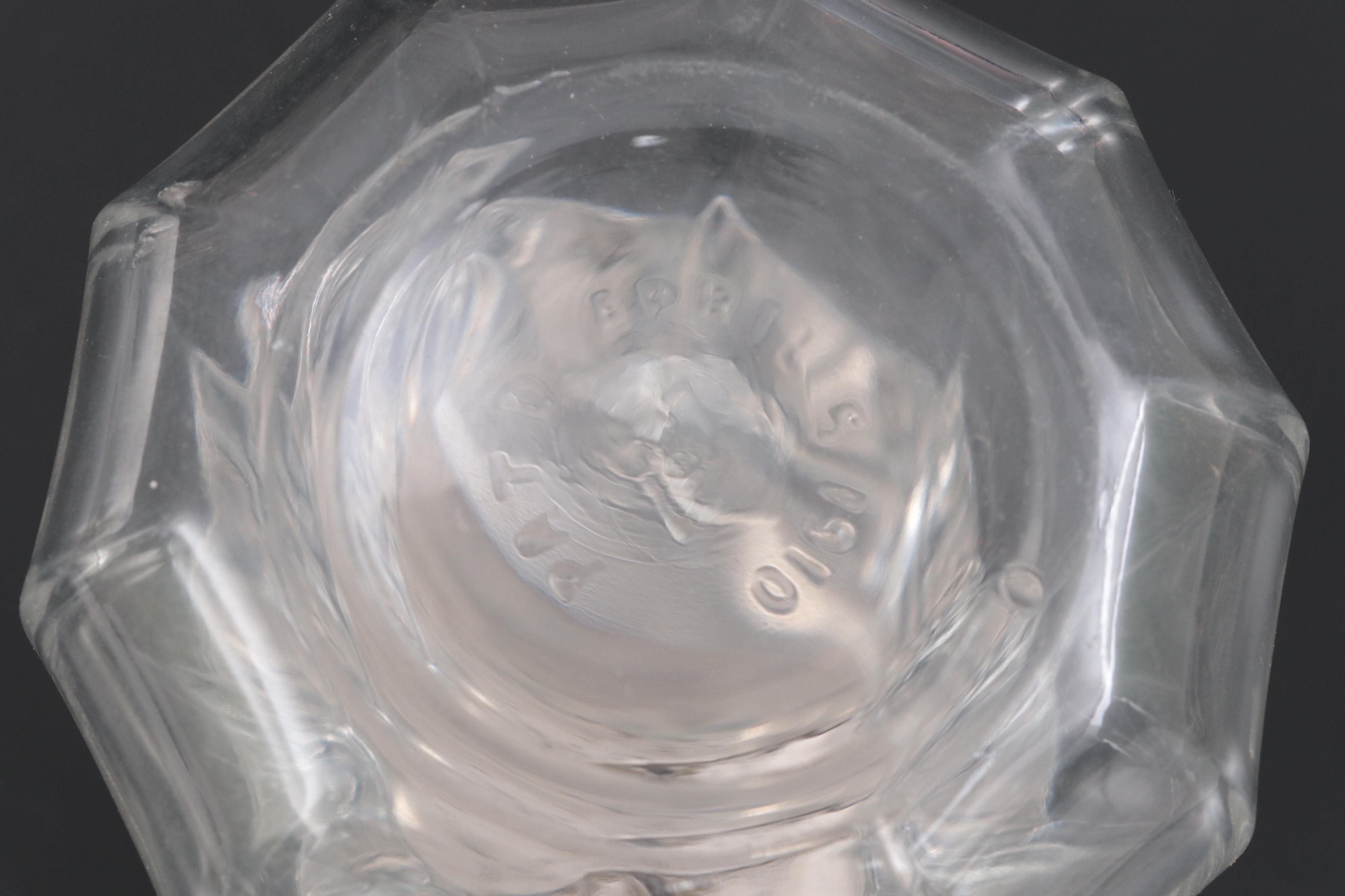 Heisey "Colonial Clear" and "Clear" Glass Syrup Pitchers with Sanitary Lids