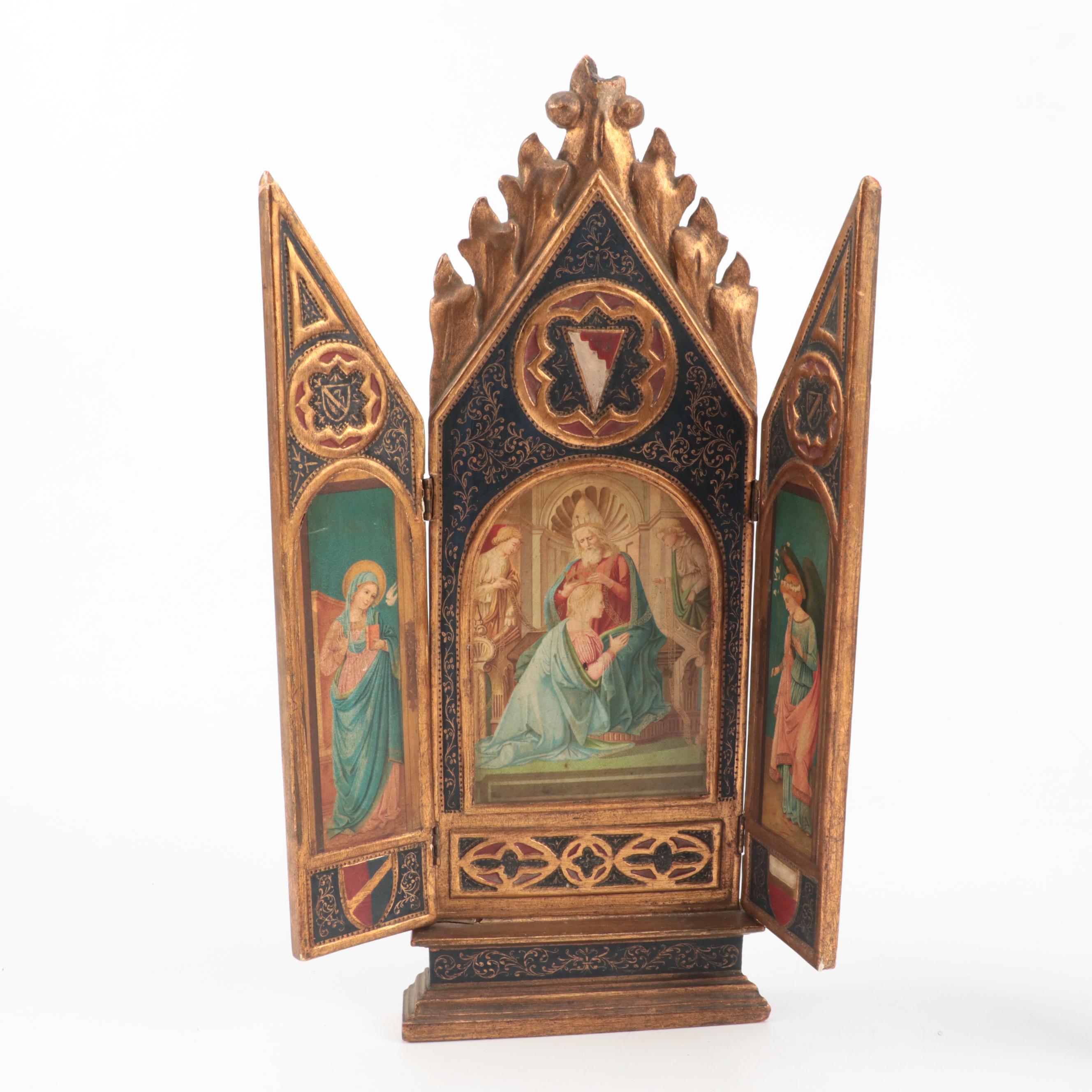 Chromolithograph Christian Retablo and More